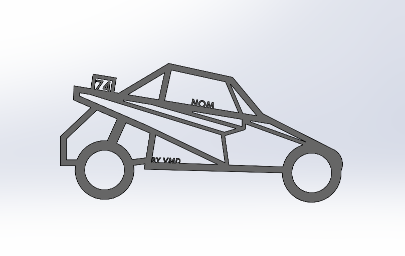 Silhouette buggy personnalisable (vue de coté)