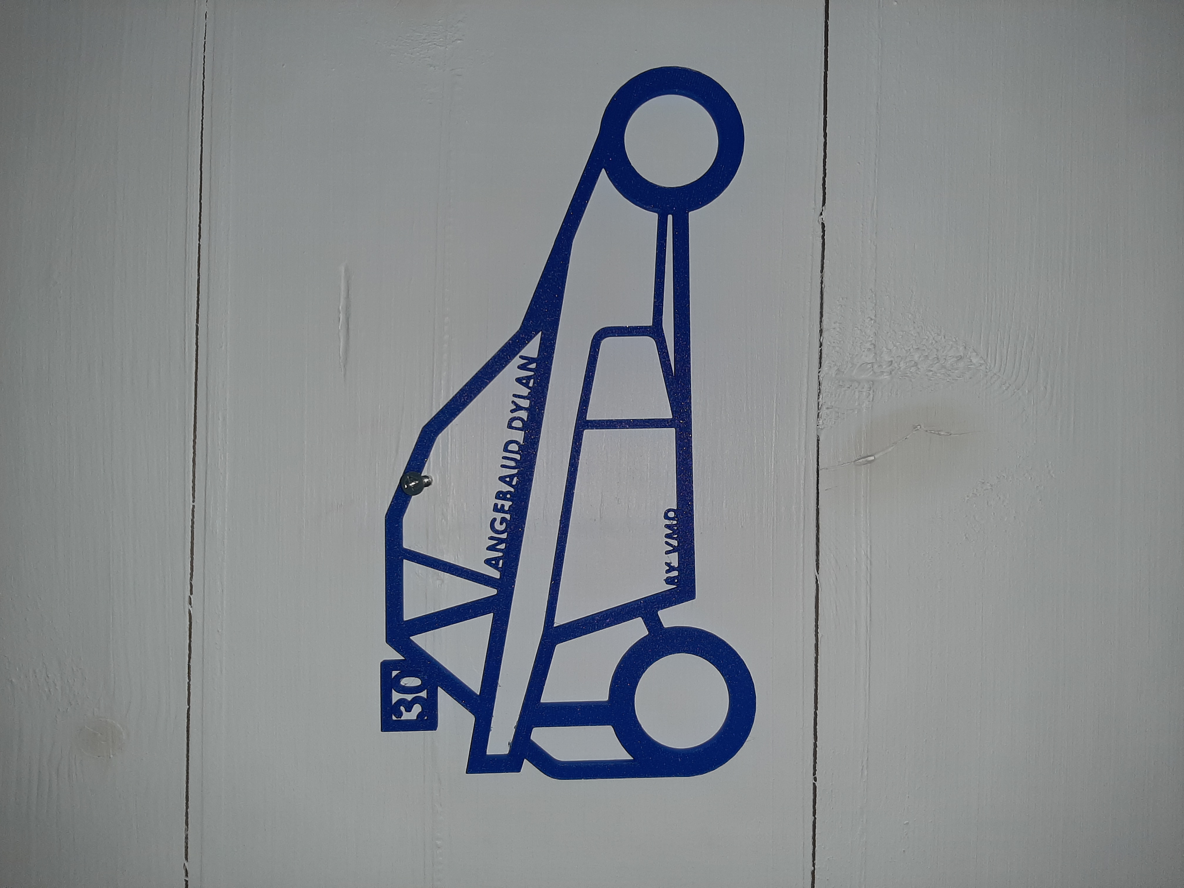 Silhouette kart cross personnalisable (vue de coté)