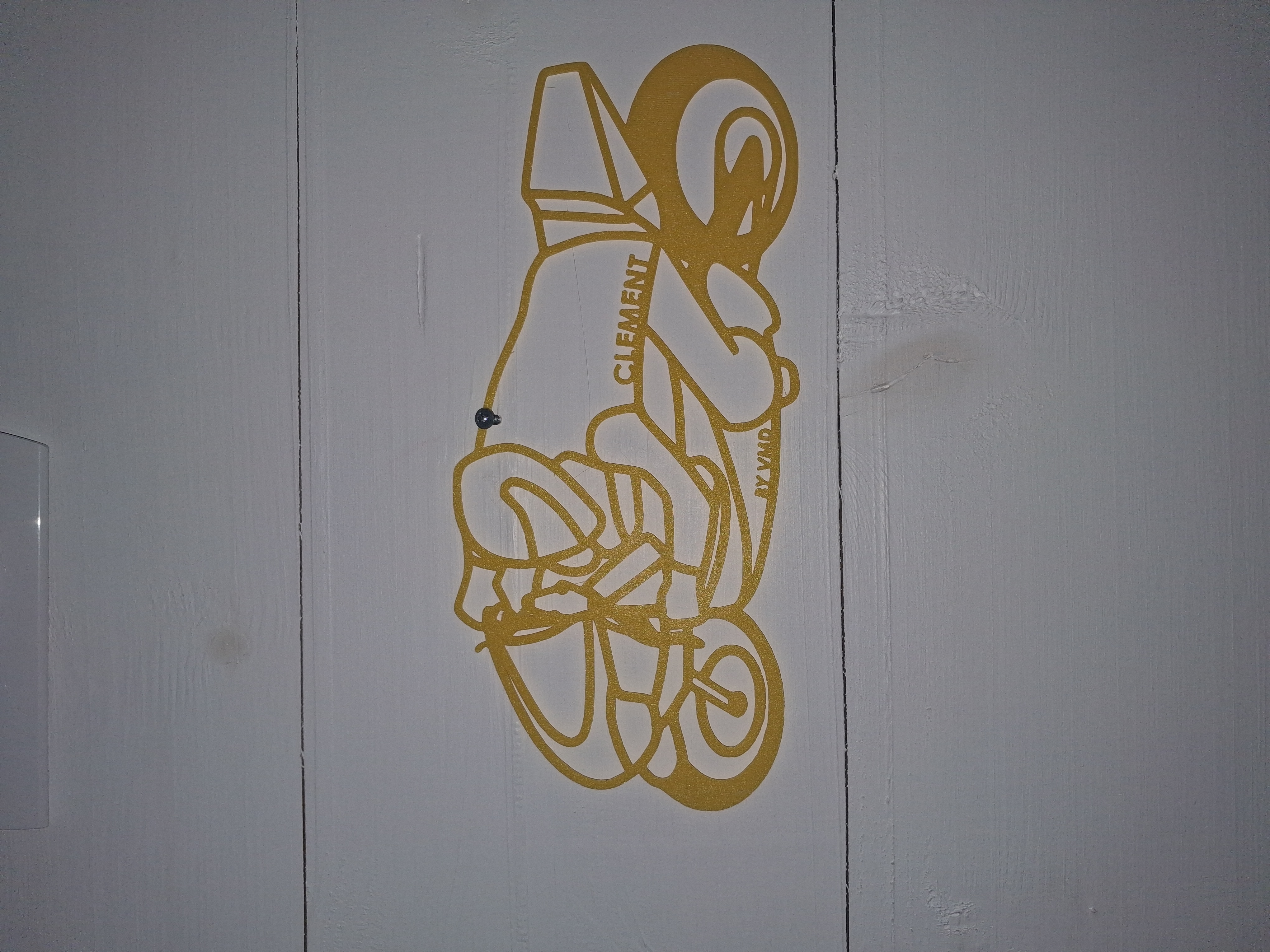 Silhouette moto piste personnalisable