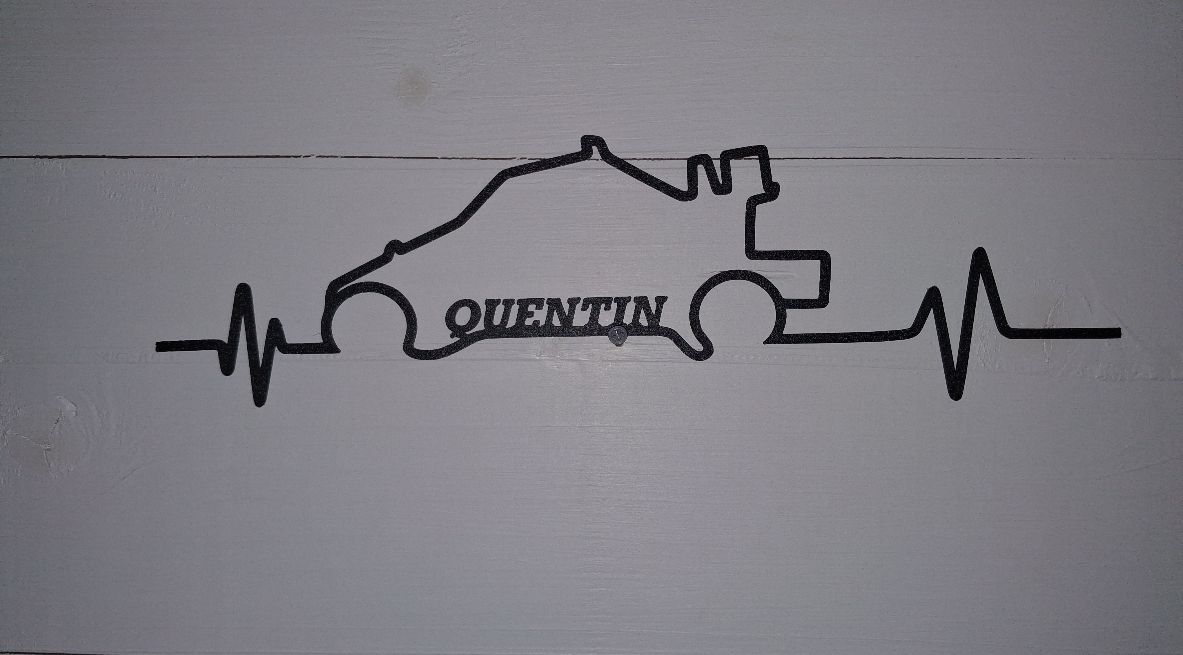 Silhouette Battement de cœur véhicule personnalisable (moto, voiture, véhicule de compétition/série)