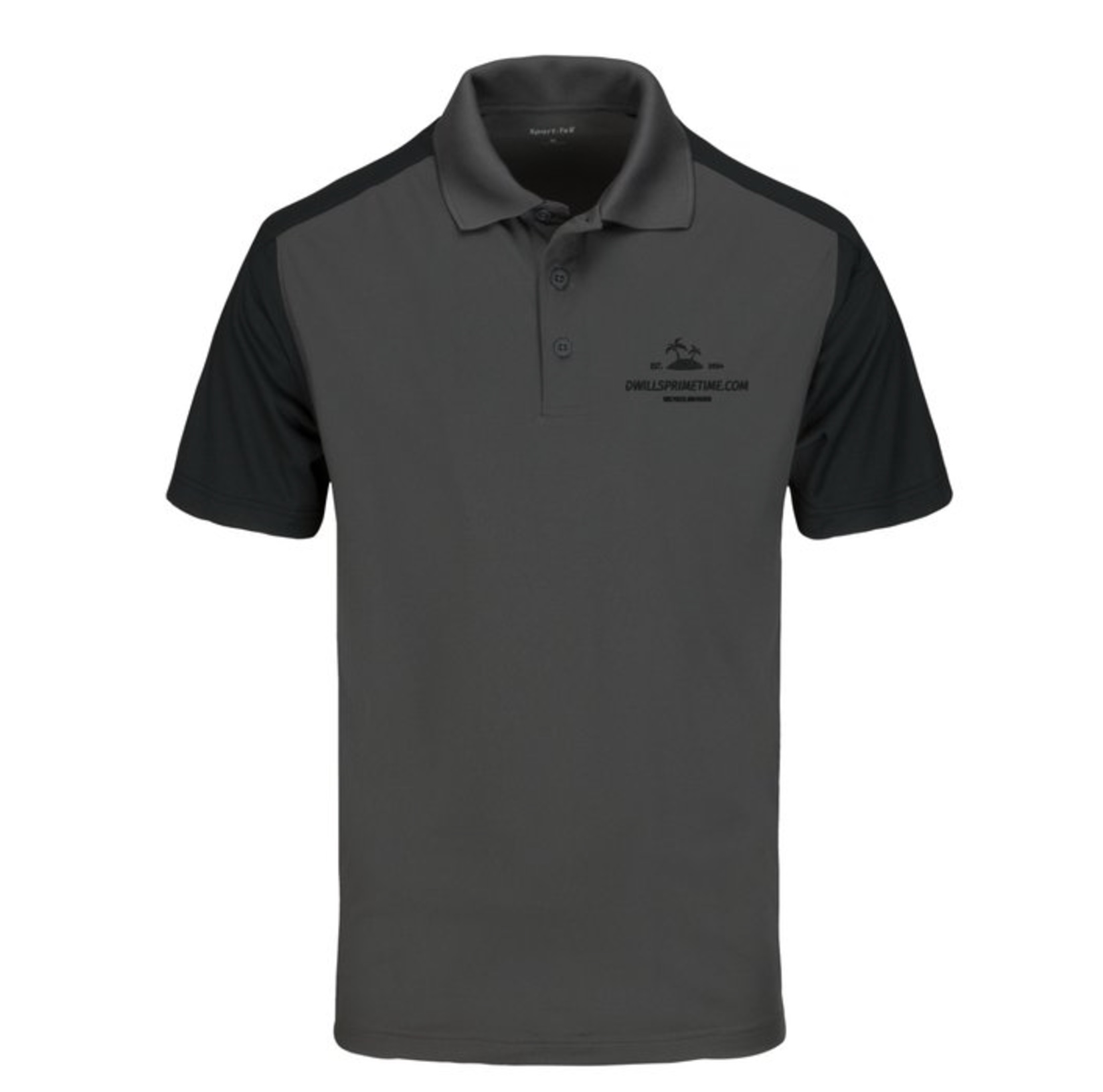 Gray and Black Polo Shirt