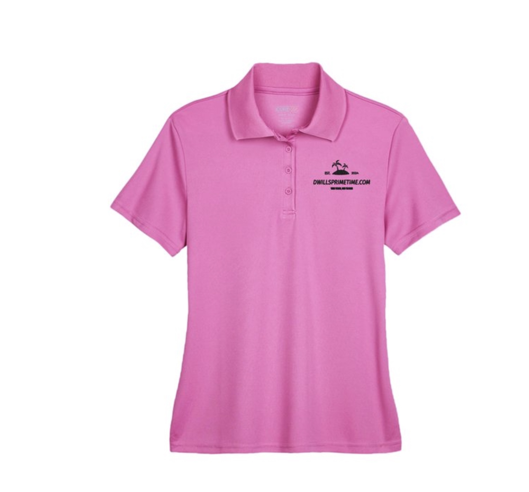 Womens Pink Polo Shirt