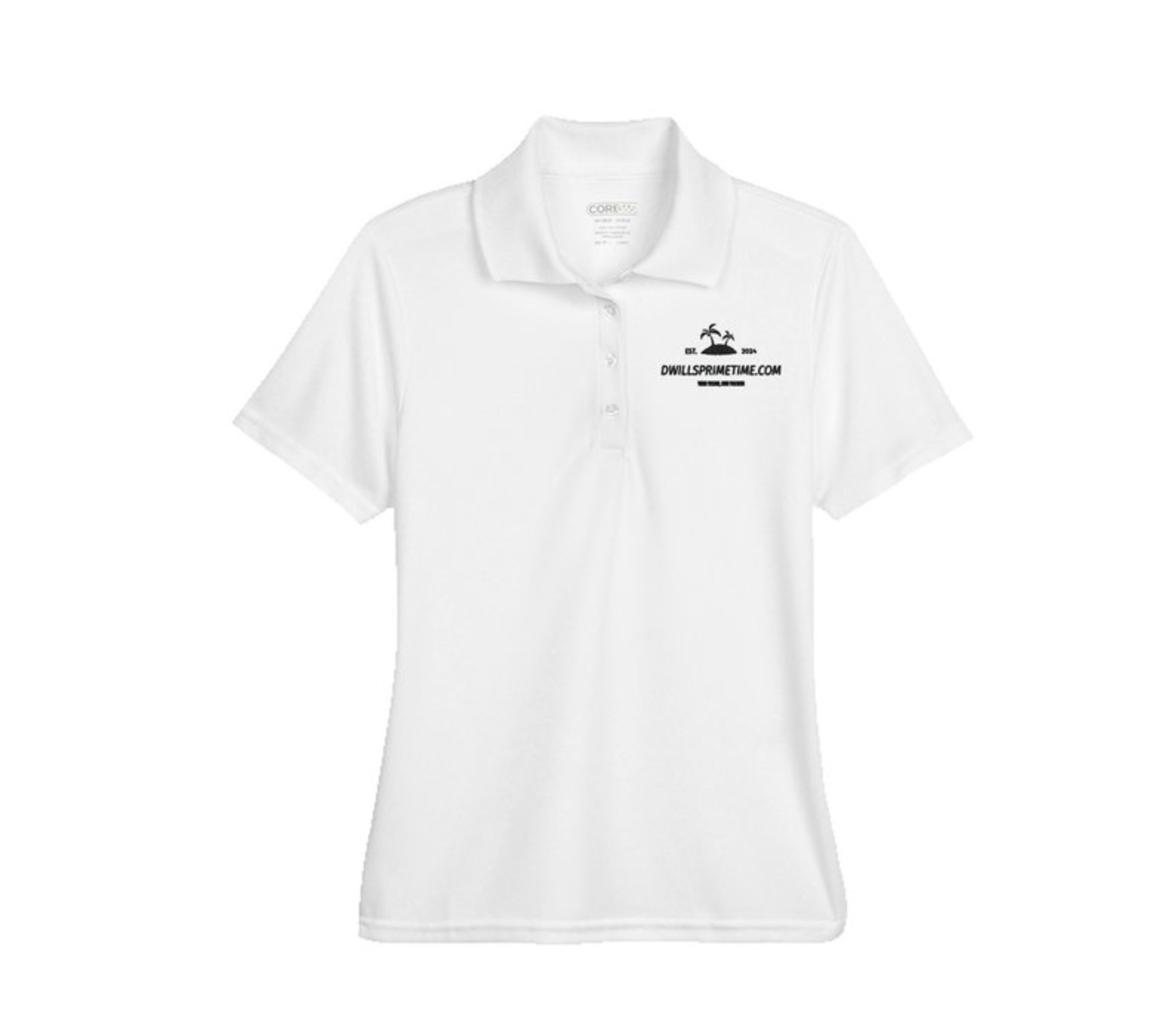 Womens White Polo Shirt
