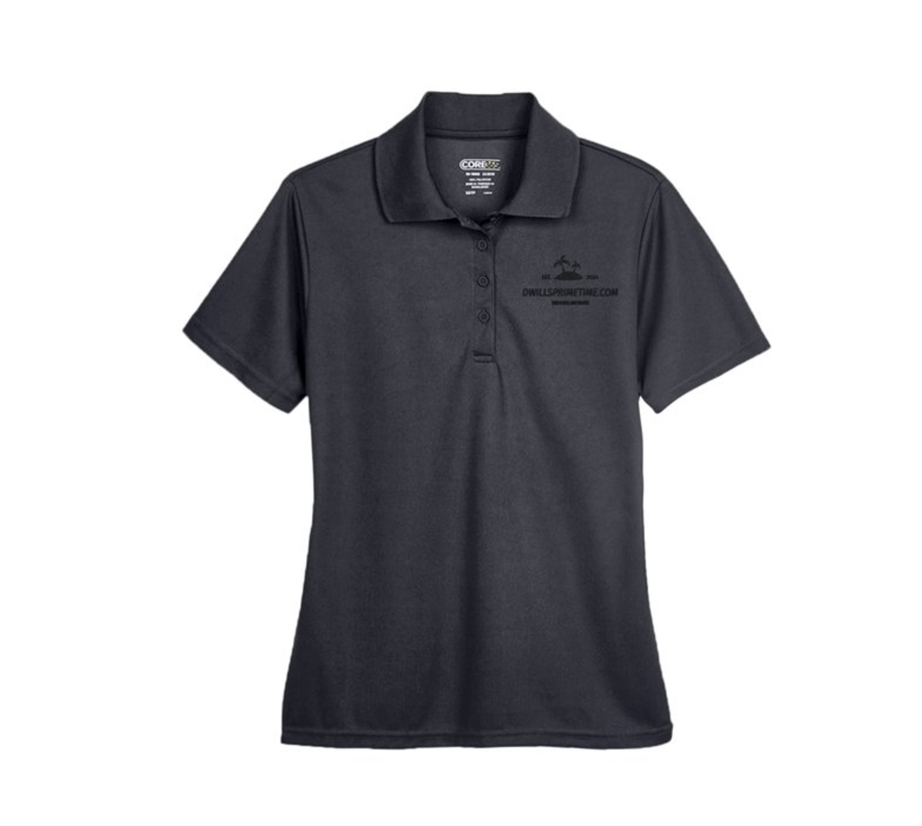 Womens Black Polo Shirt