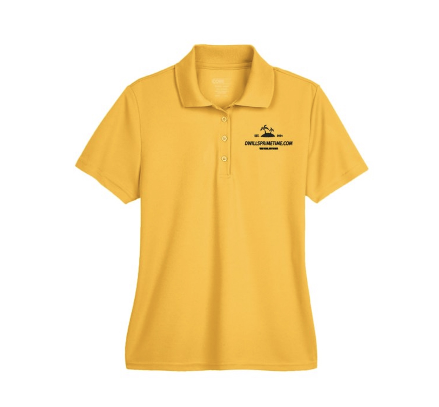 Womens Yellow Polo Shirt