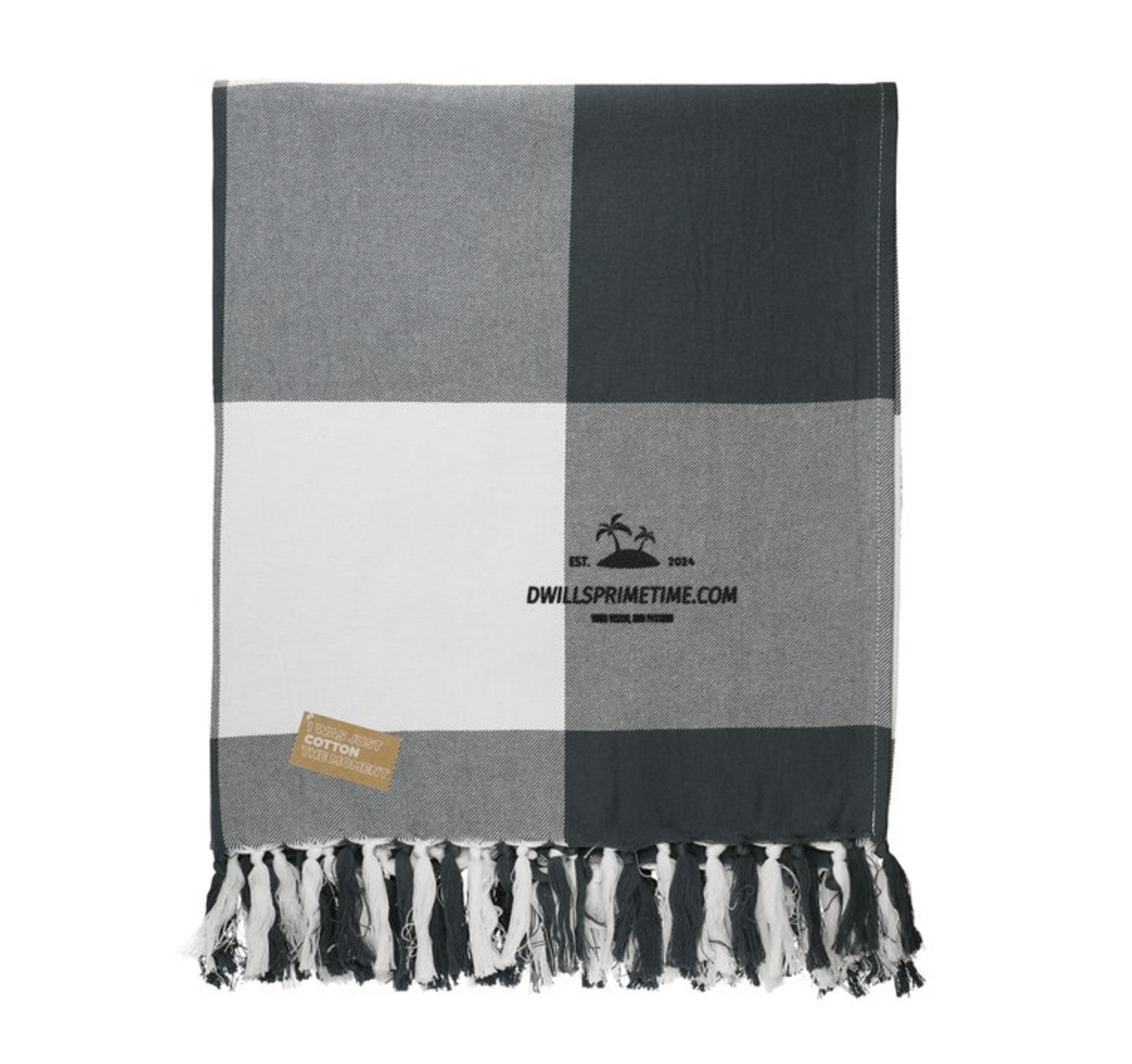 Checkered Cotton Throw Blanket