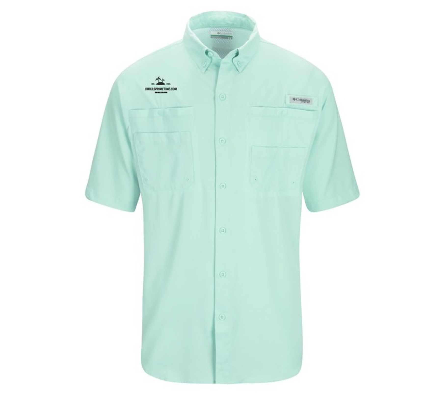 Mint Green Short Sleeve Dress Shirt
