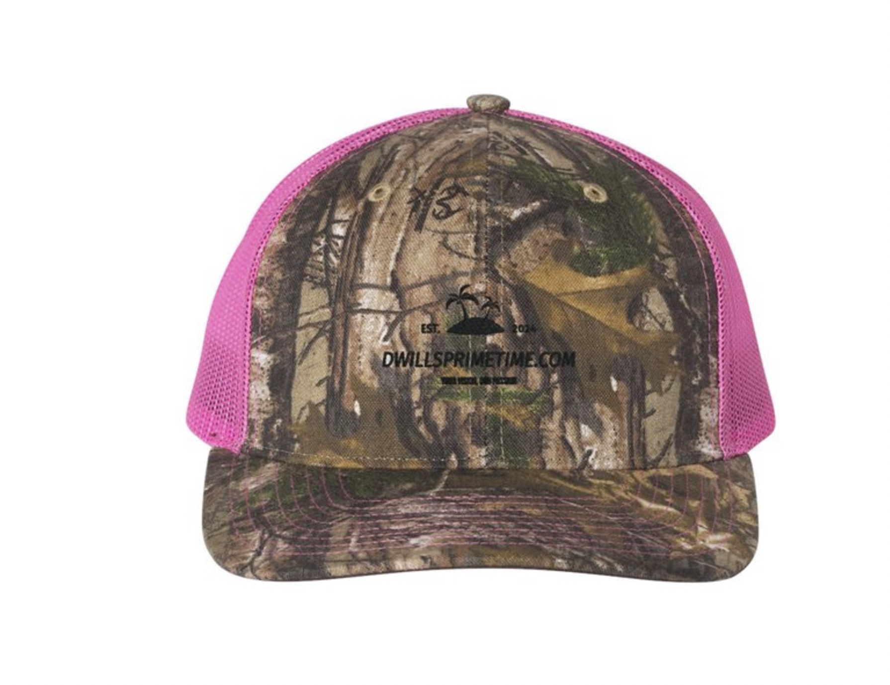 Camo and Pink Trucker Hat