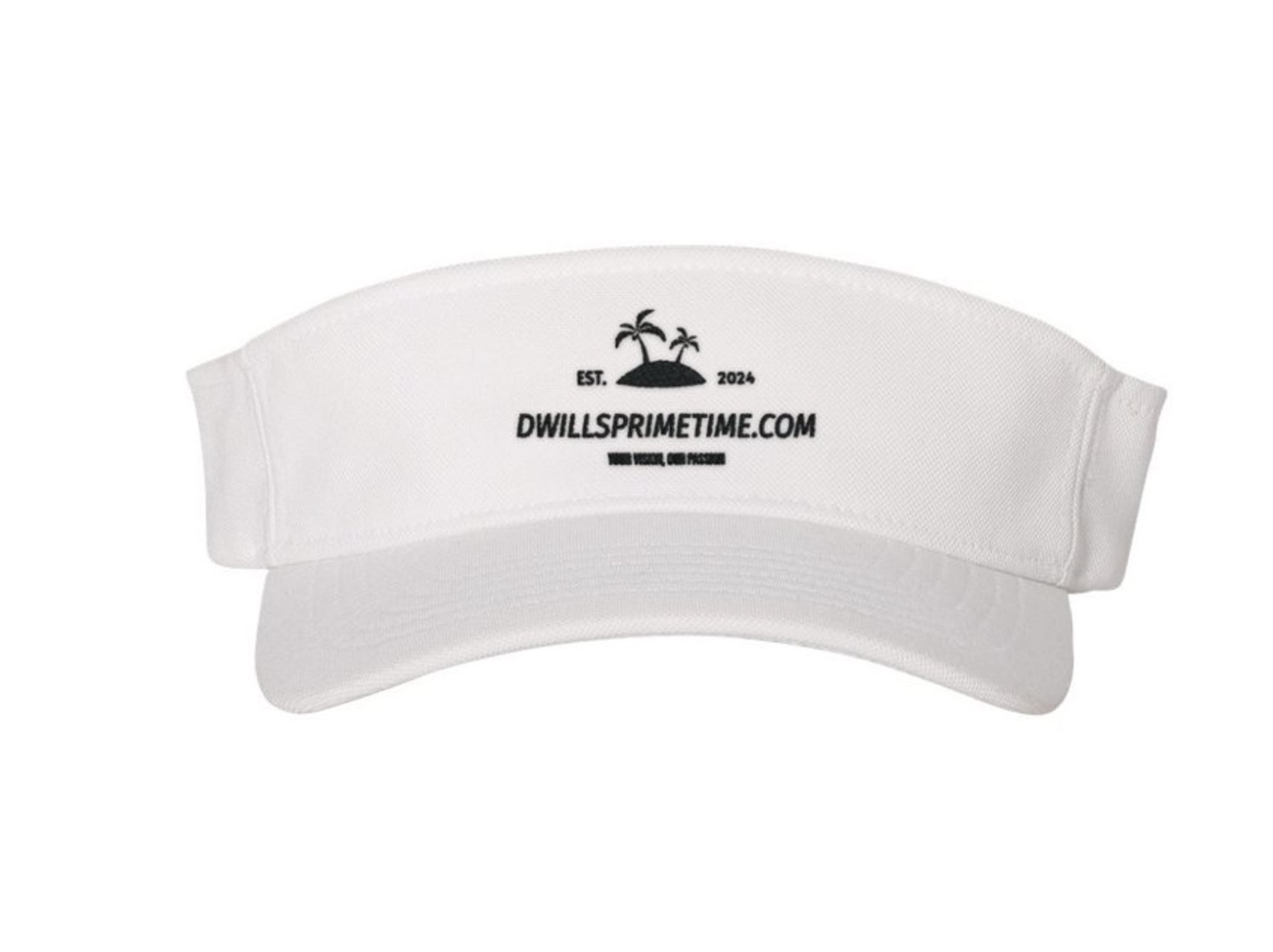 White Sports Visor Cap