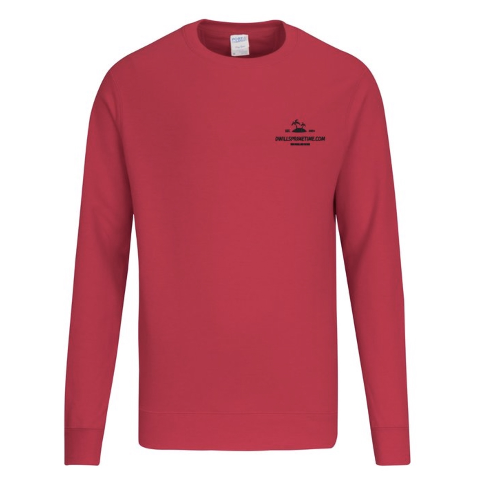 Red Crew Neck Sweatshirt