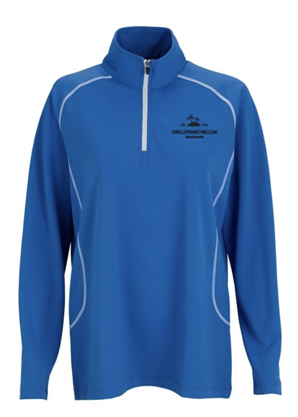Blue Quarter-Zip Sweatshirt