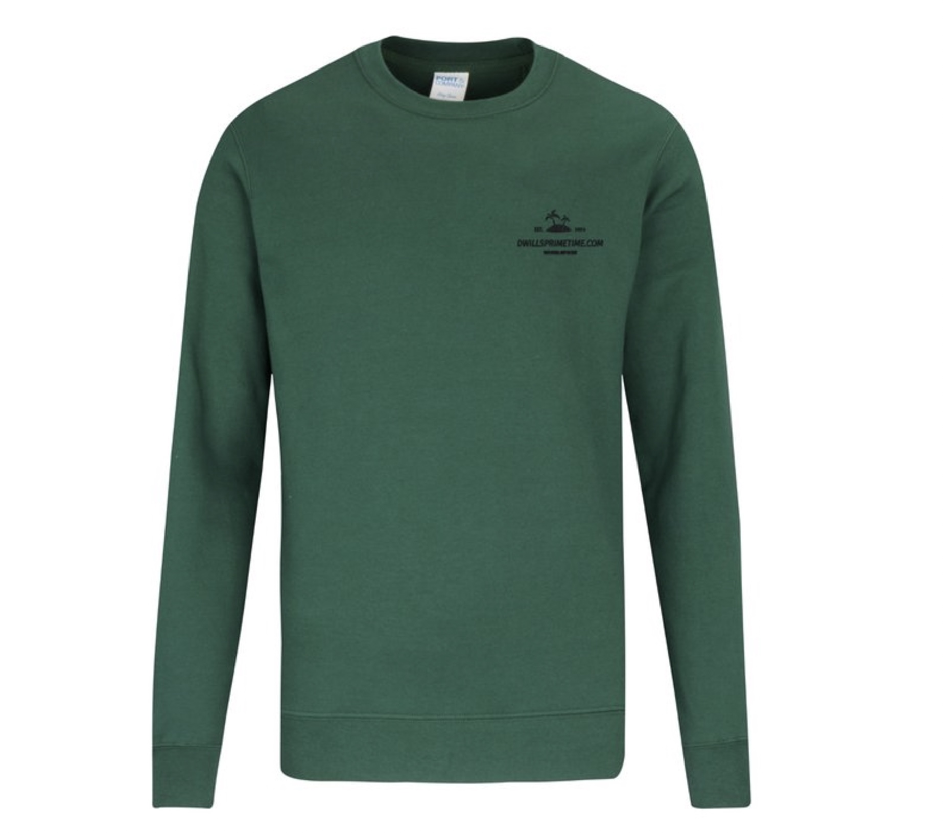 Green Crew Neck Sweatshirt
