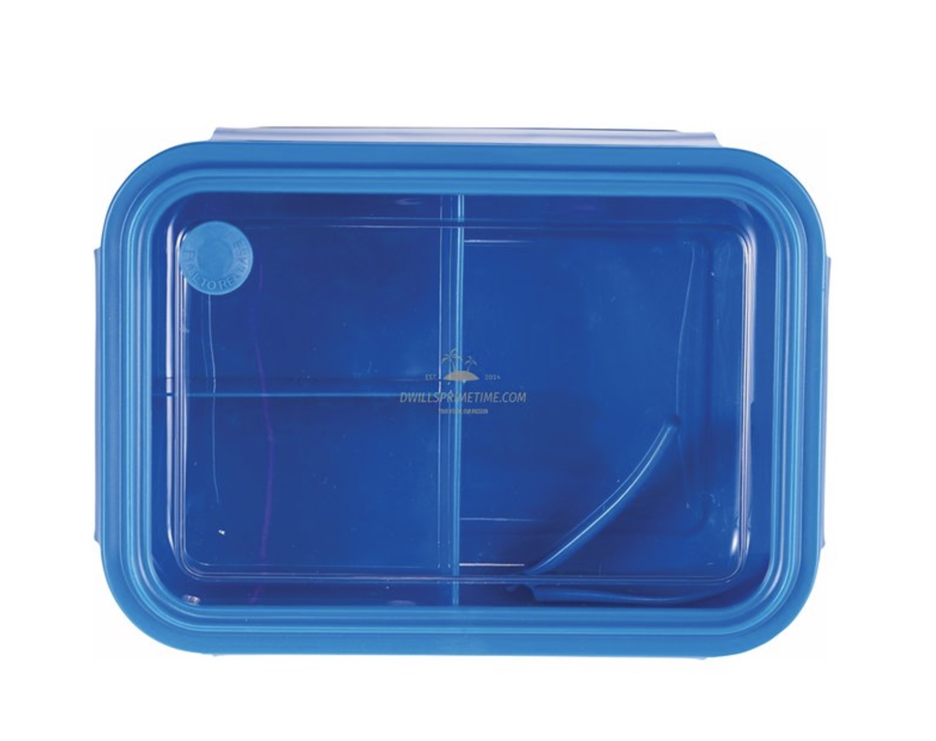 Blue Plastic Container