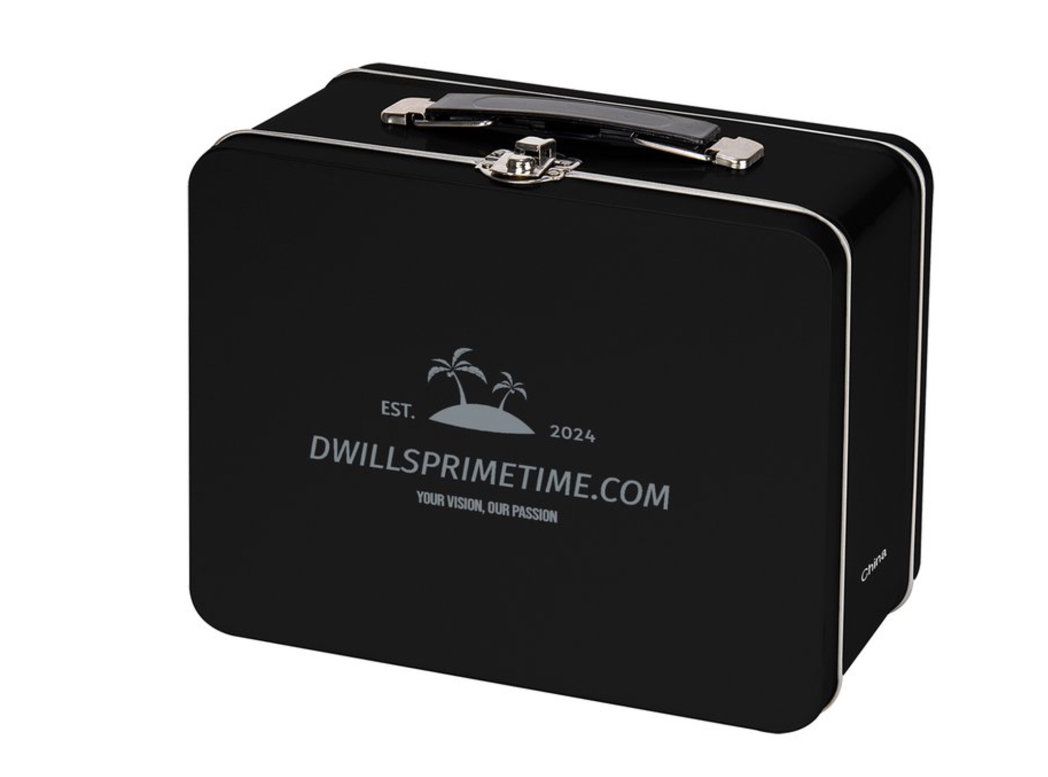 Black Metal Lunchbox