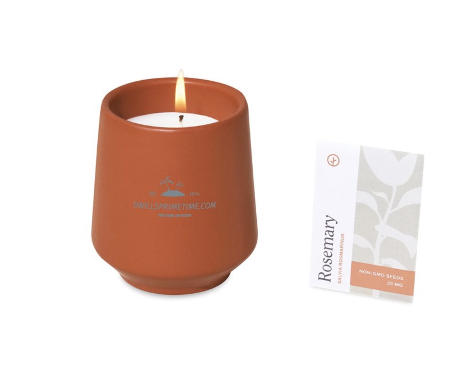 Aromatic Candle with Rosemary Scent