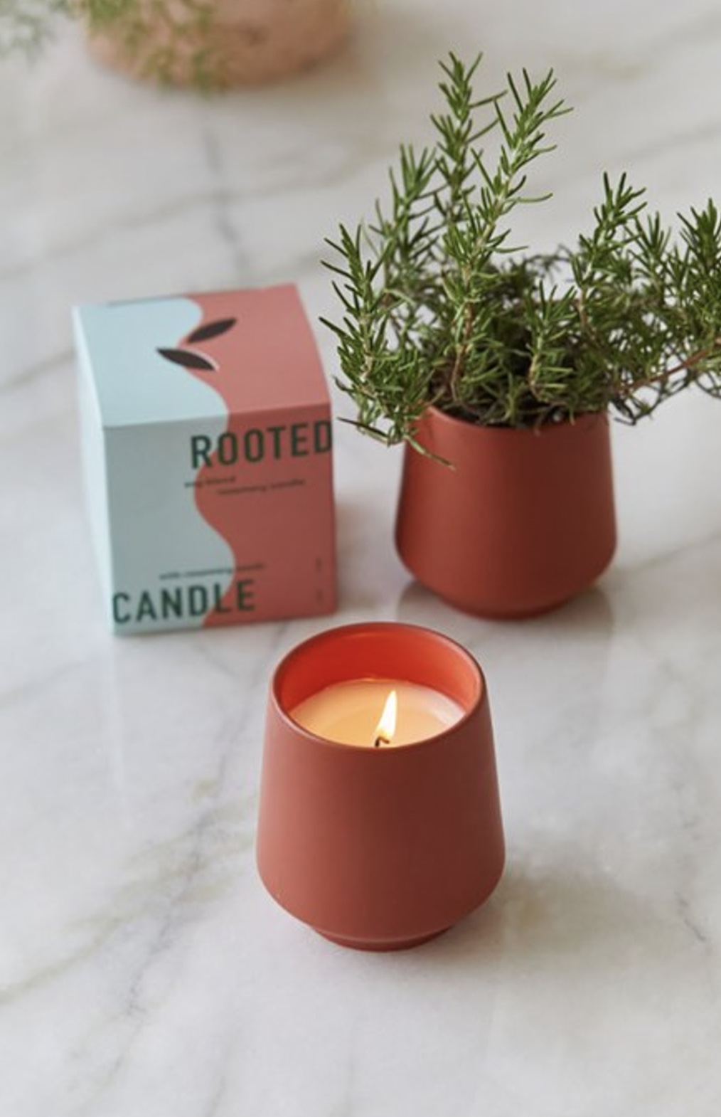 Aromatic Candle with Rosemary Scent