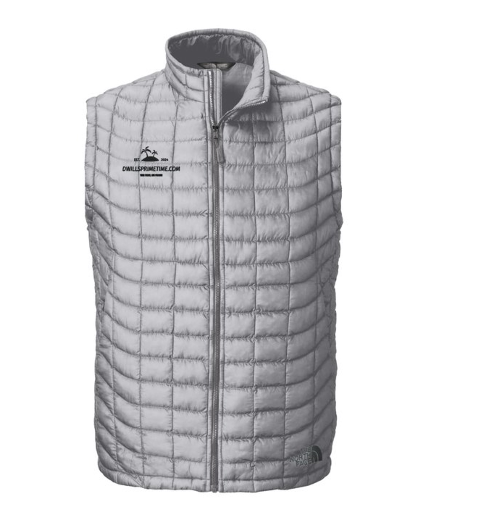 Gray Quilted Vest