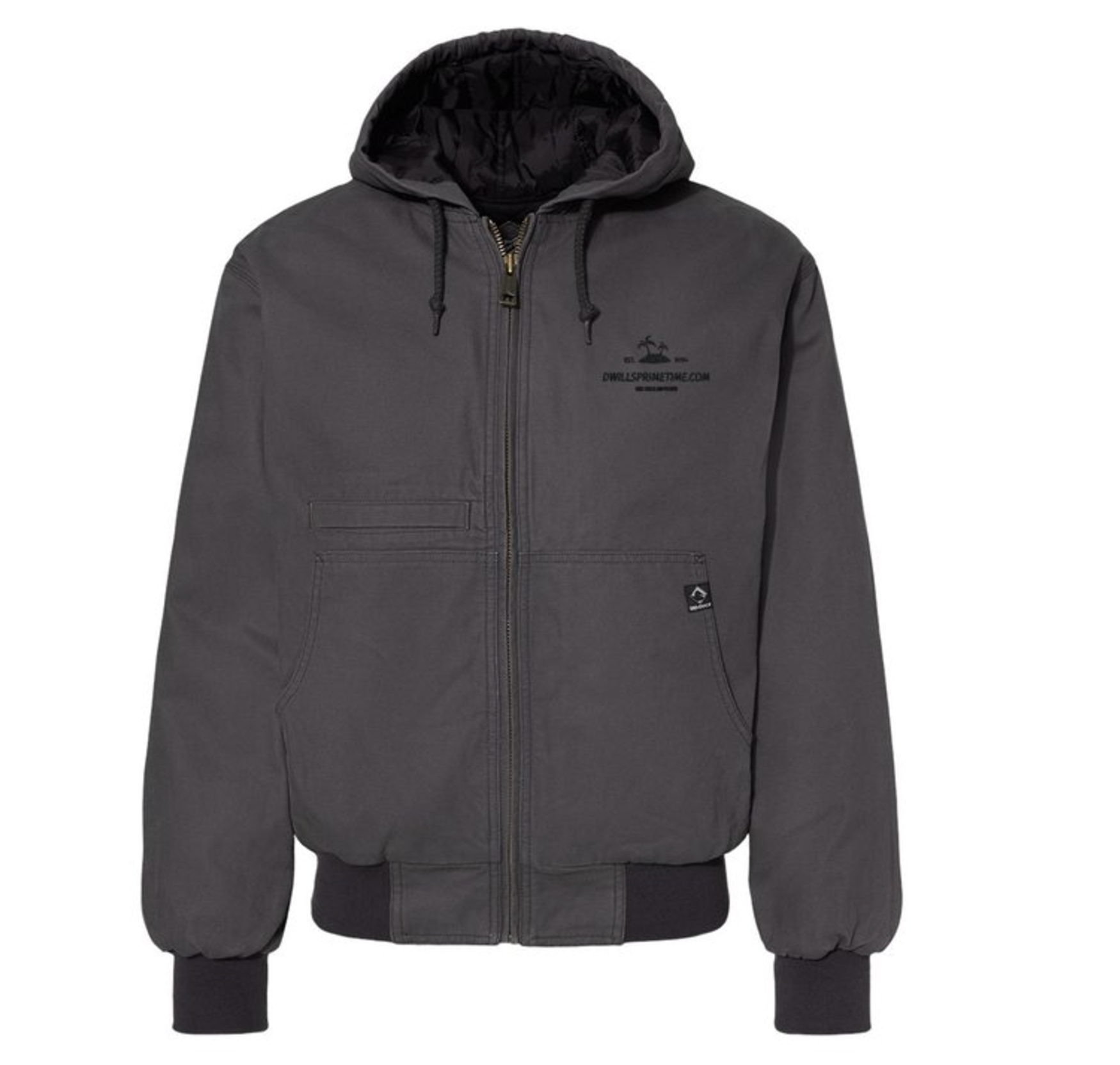 Dark Grey Hooded Jacket