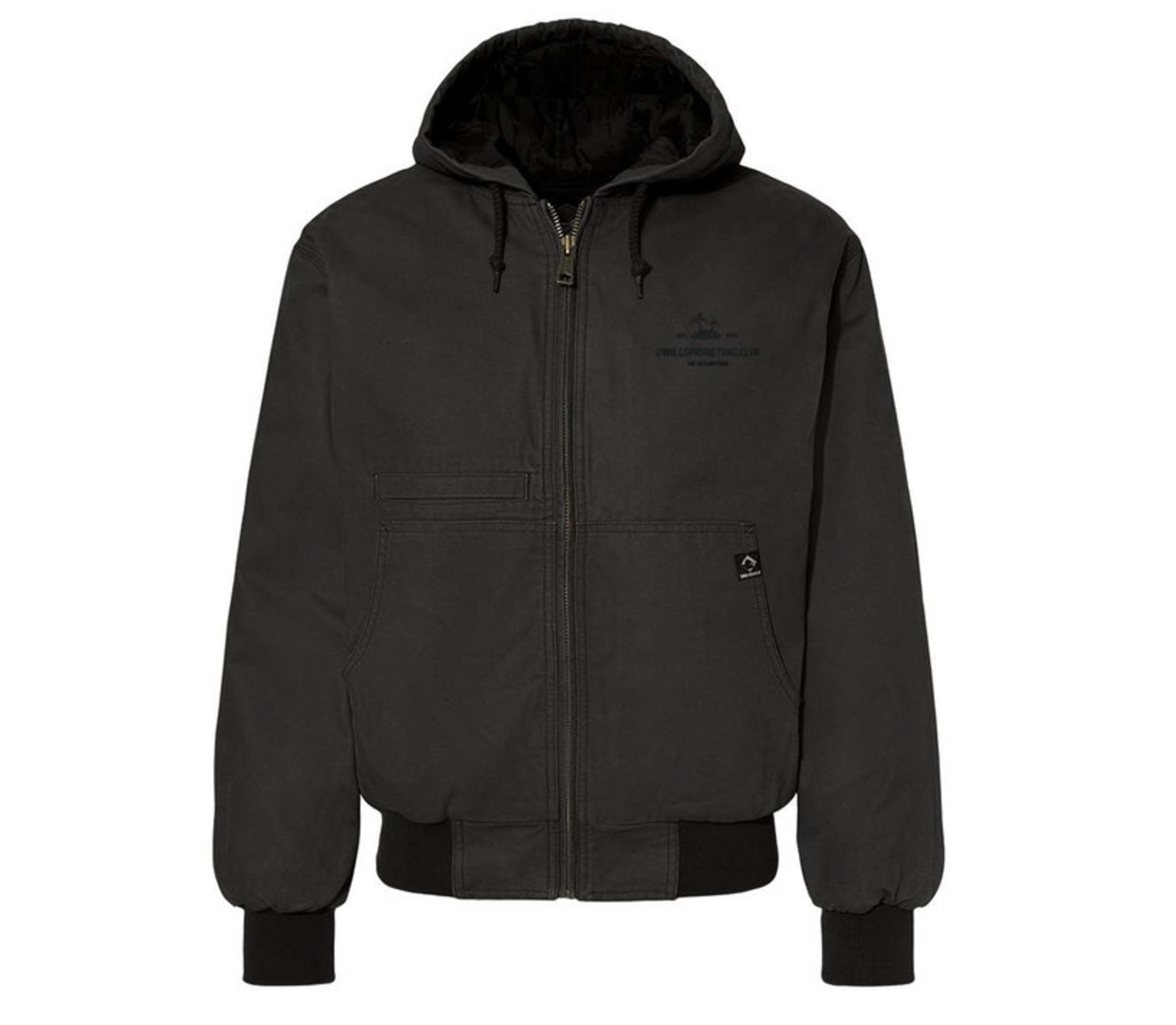 Men's Black Hooded Jacket