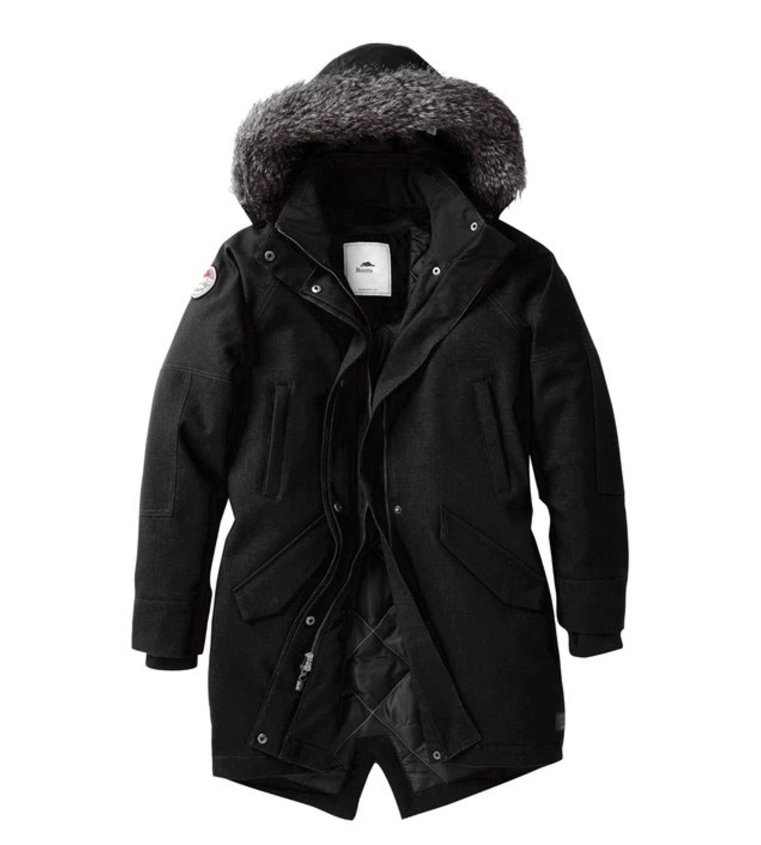 Women's Black Winter Parka