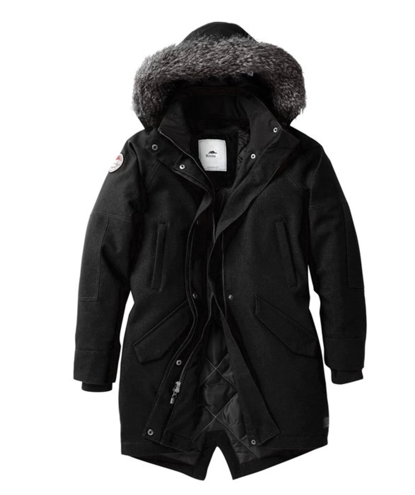 Women's Black Winter Parka