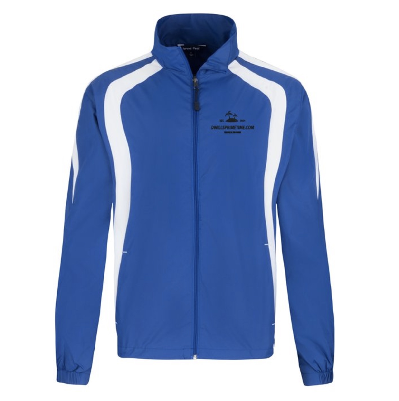 Blue and White Track Jacket