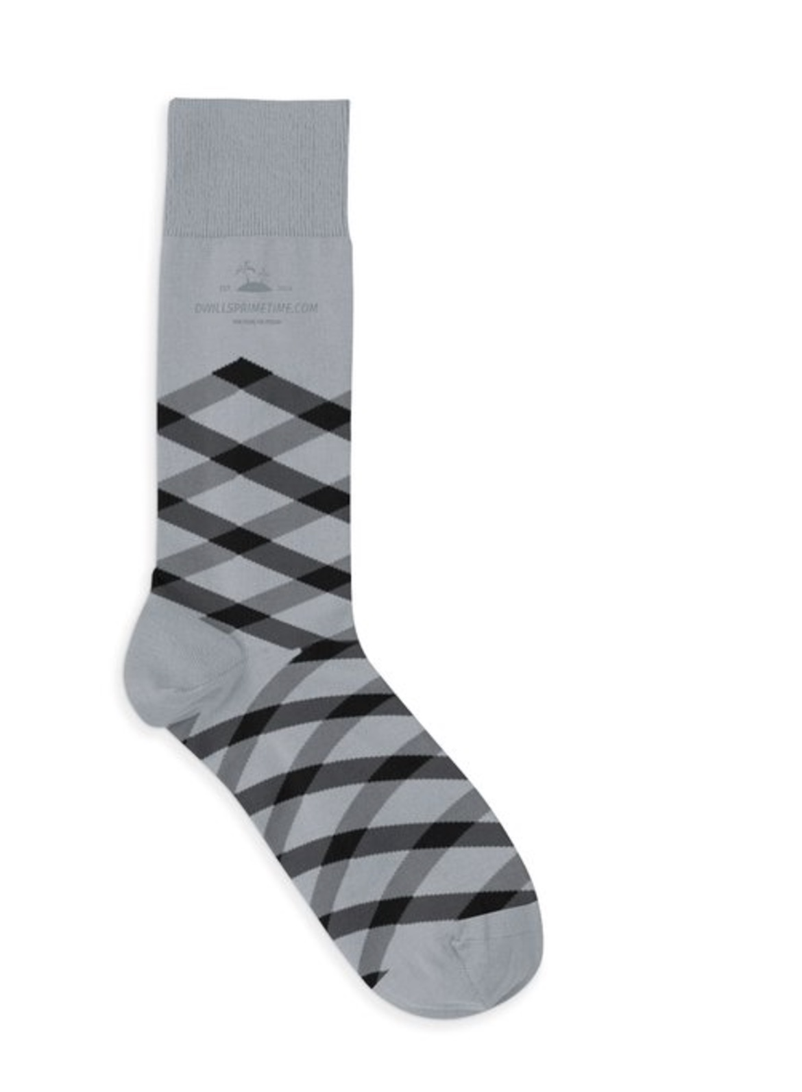 Grey Argyle Socks