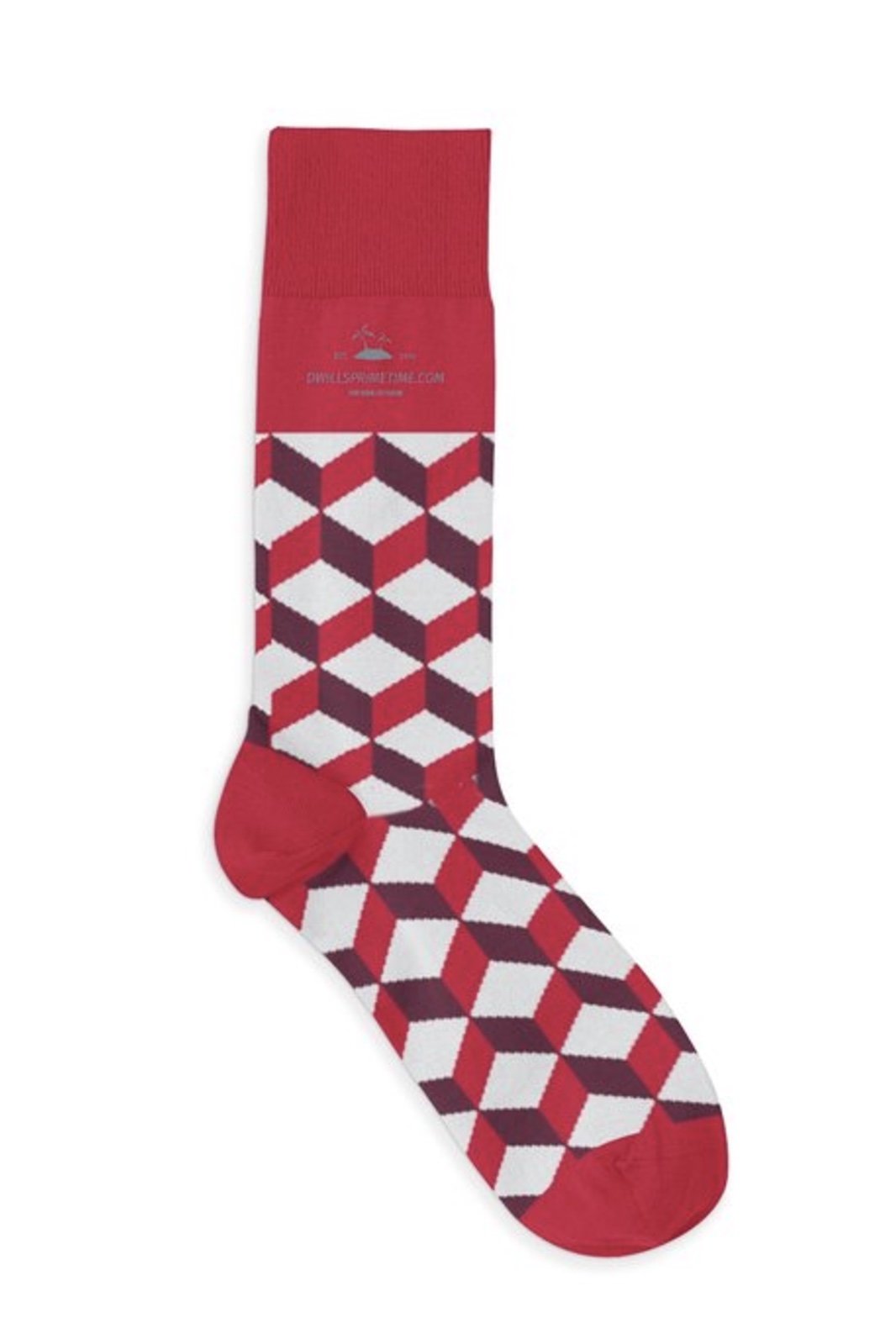  Red Patterned Socks