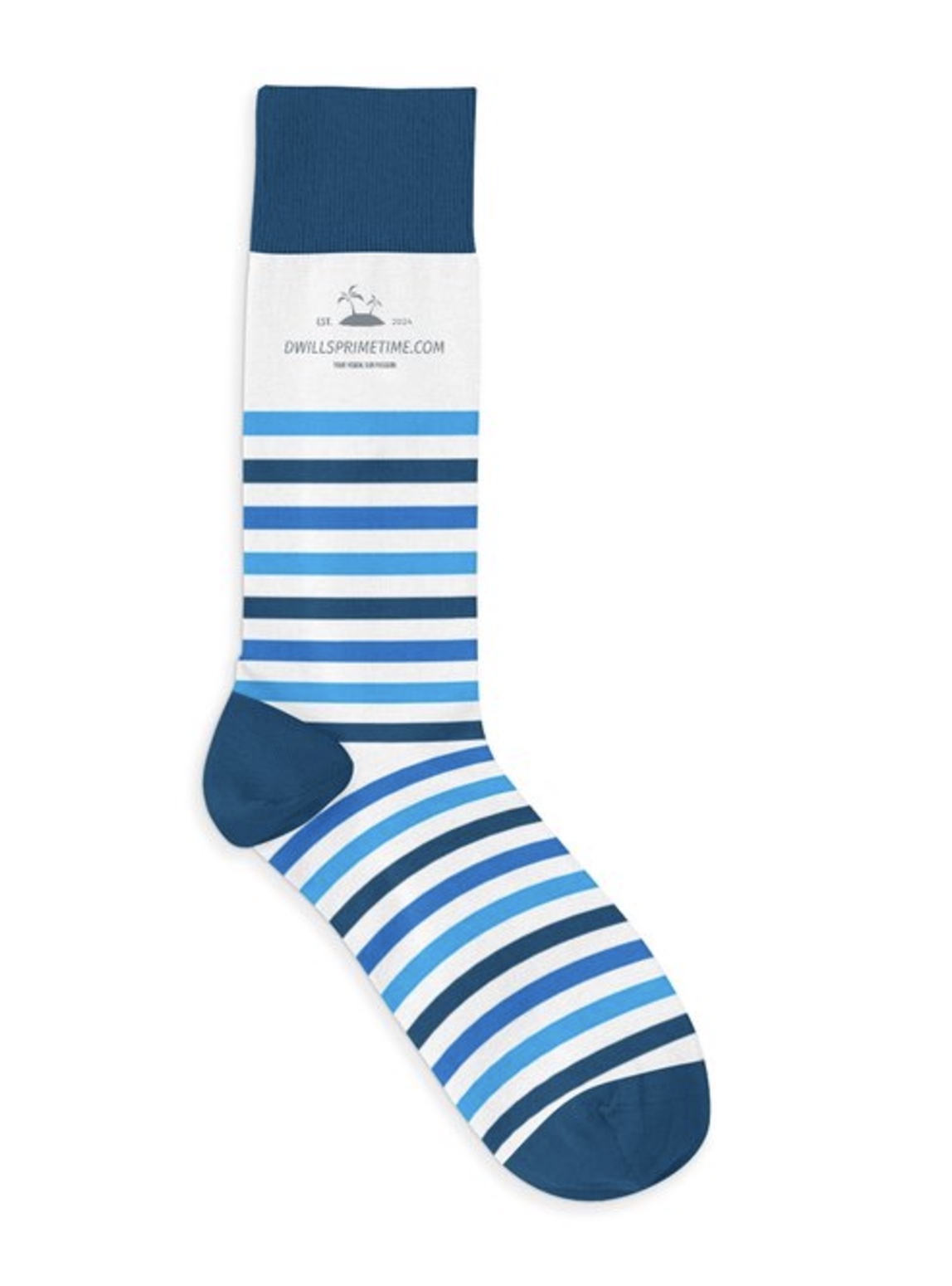 Striped Blue Socks