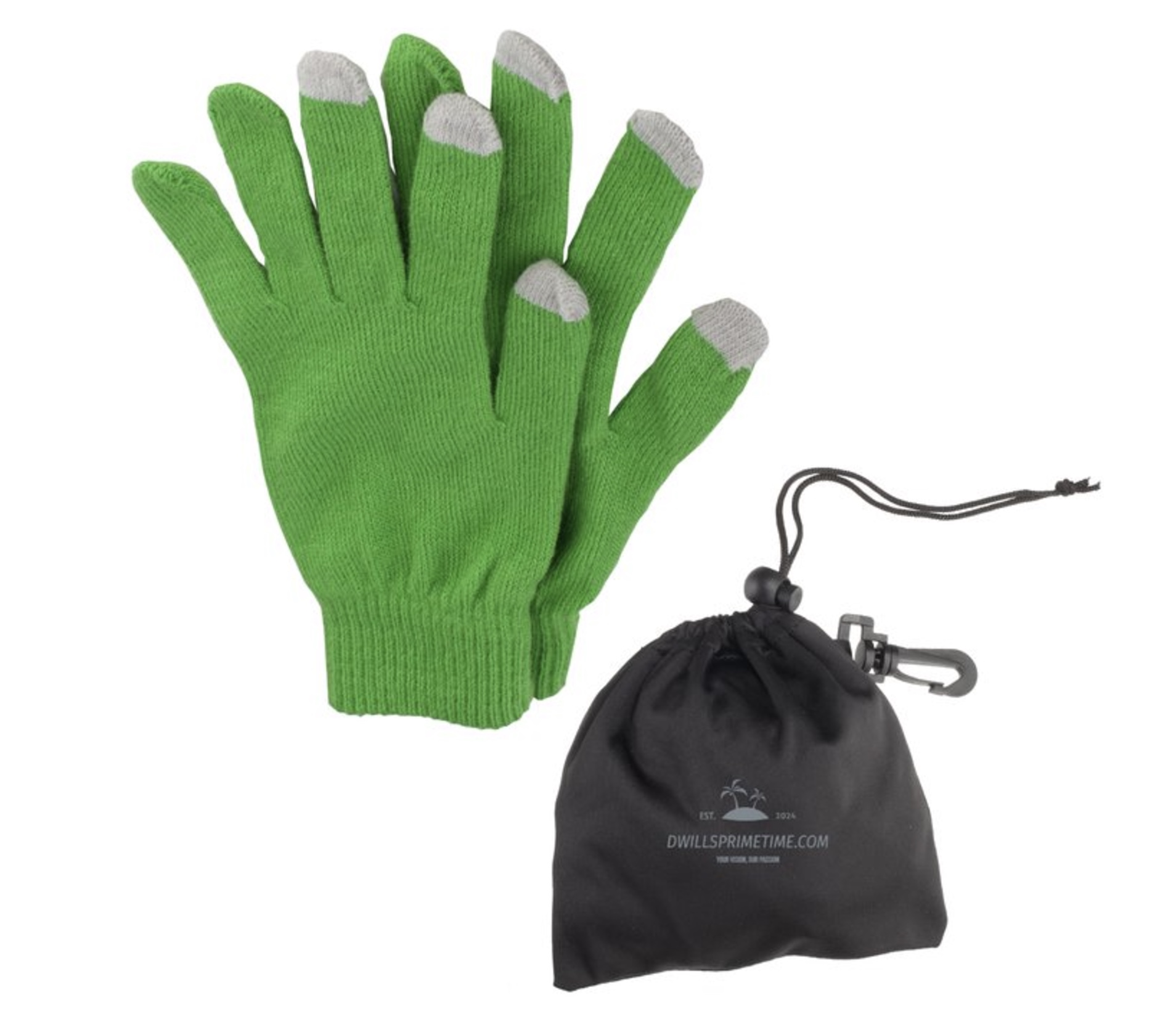 Green Touchscreen Gloves
