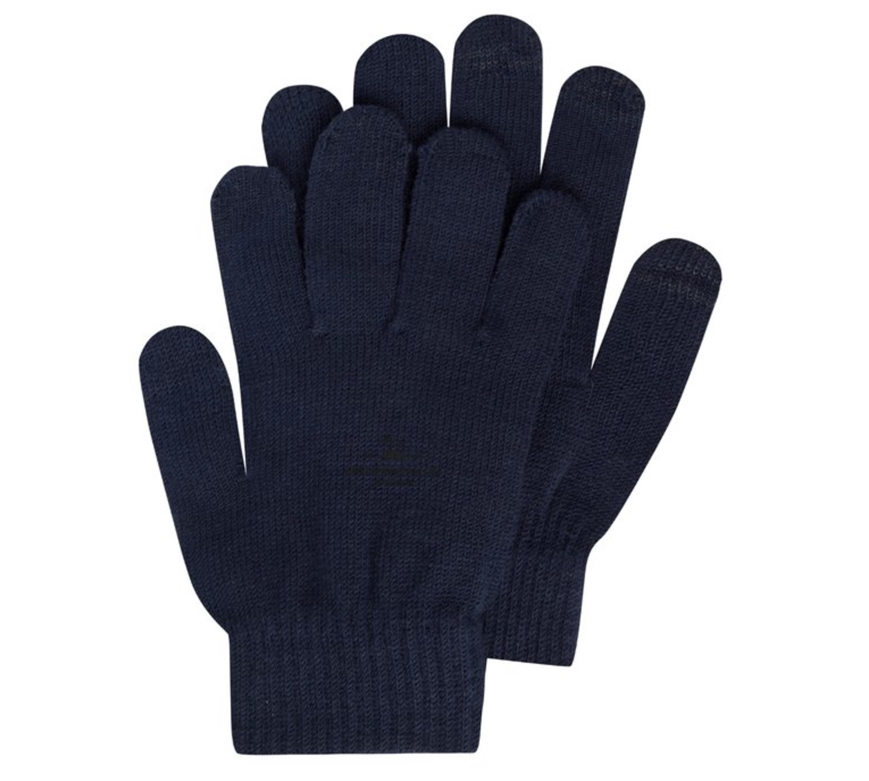 Navy Blue Knit Gloves