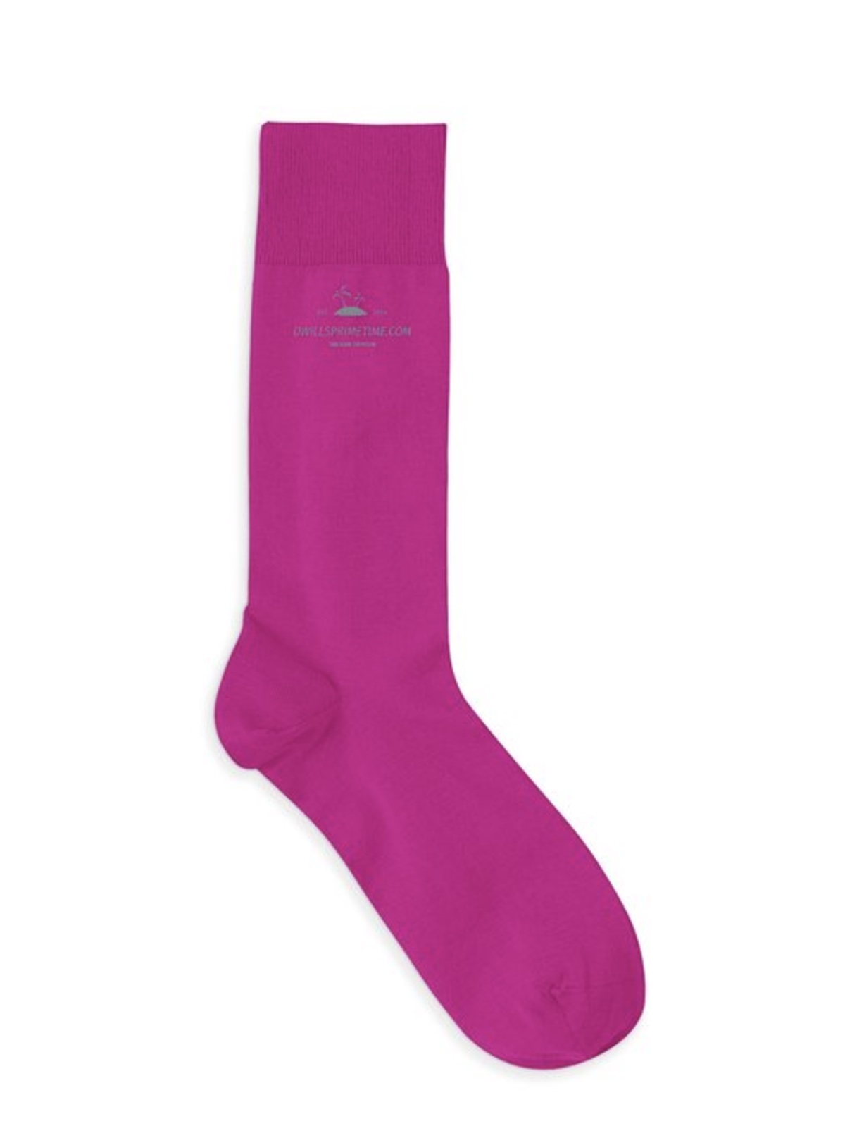 Vibrant Pink Crew Socks