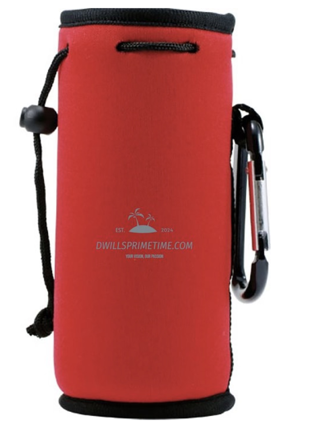 Red Golf Kit in Bag with Carabiner