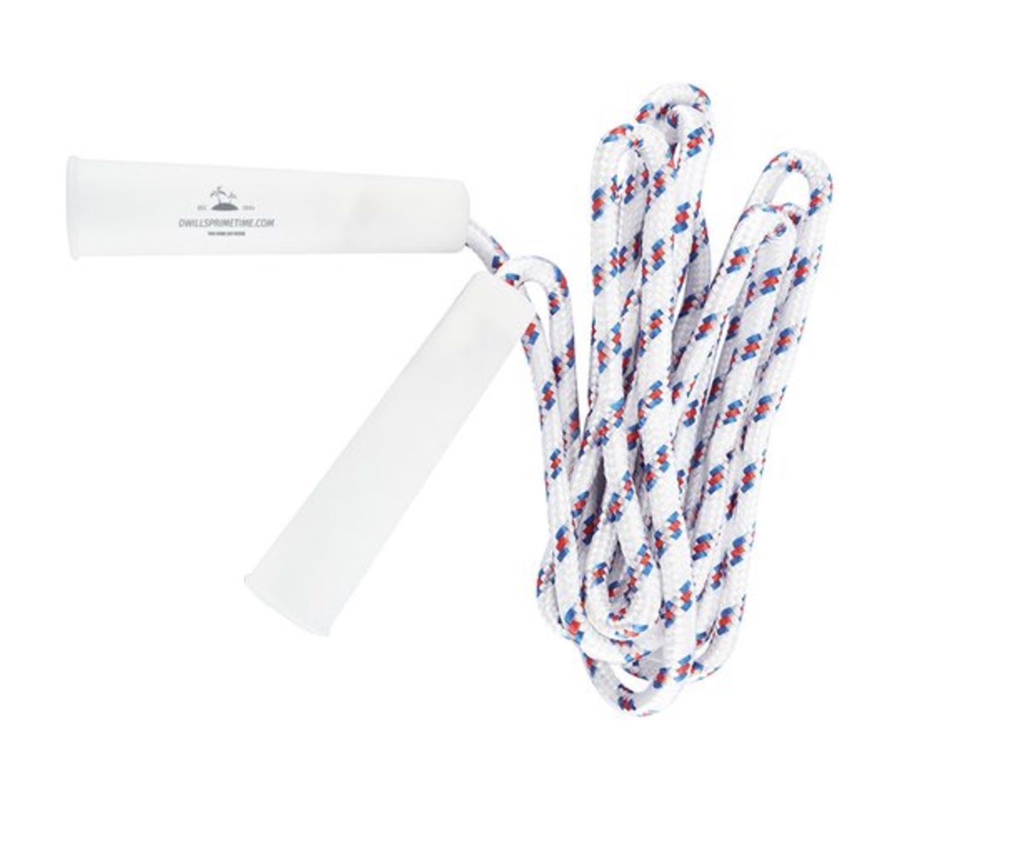 White Woven Jump rope