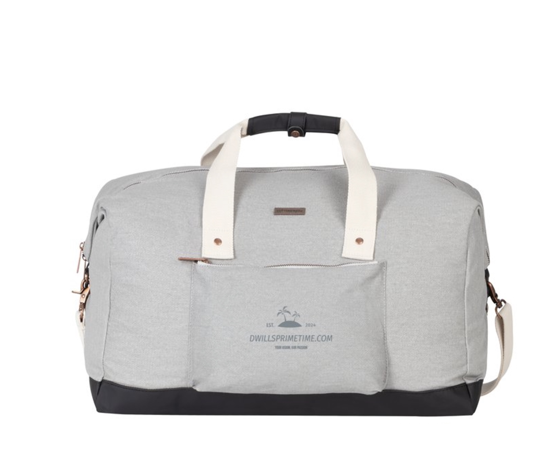 Stylish Grey Duffle Bag