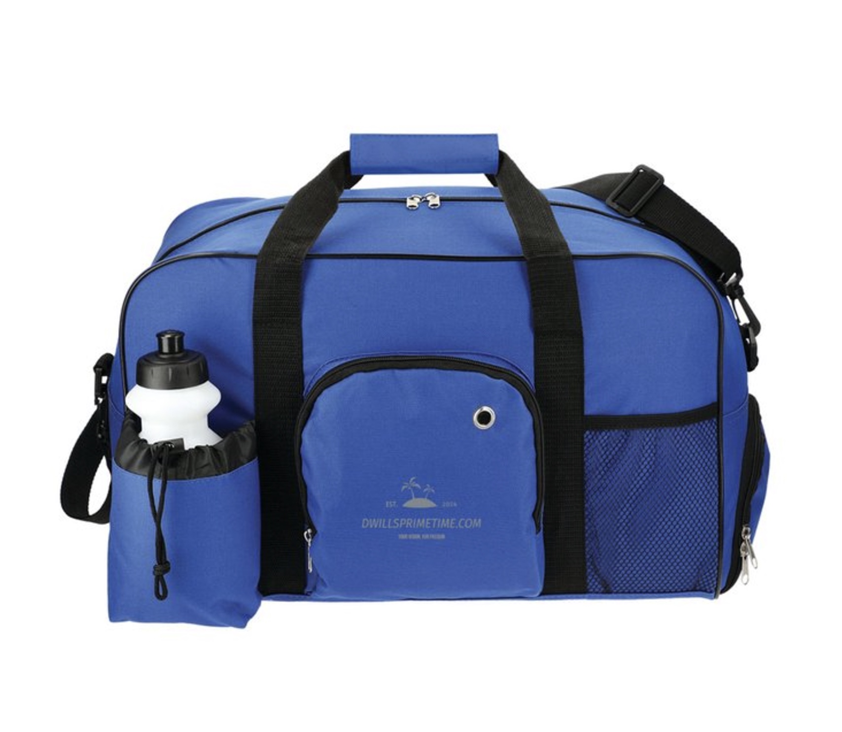 Dwillsprimetime® Blue Sports Duffel Bag