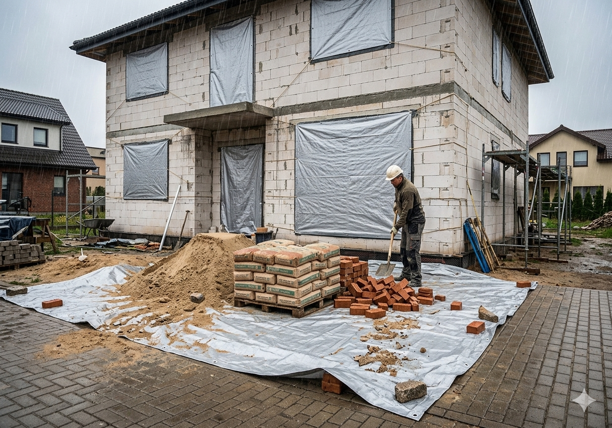 Tentas uždangalas Pilkas 2x3m. 120g/m2 