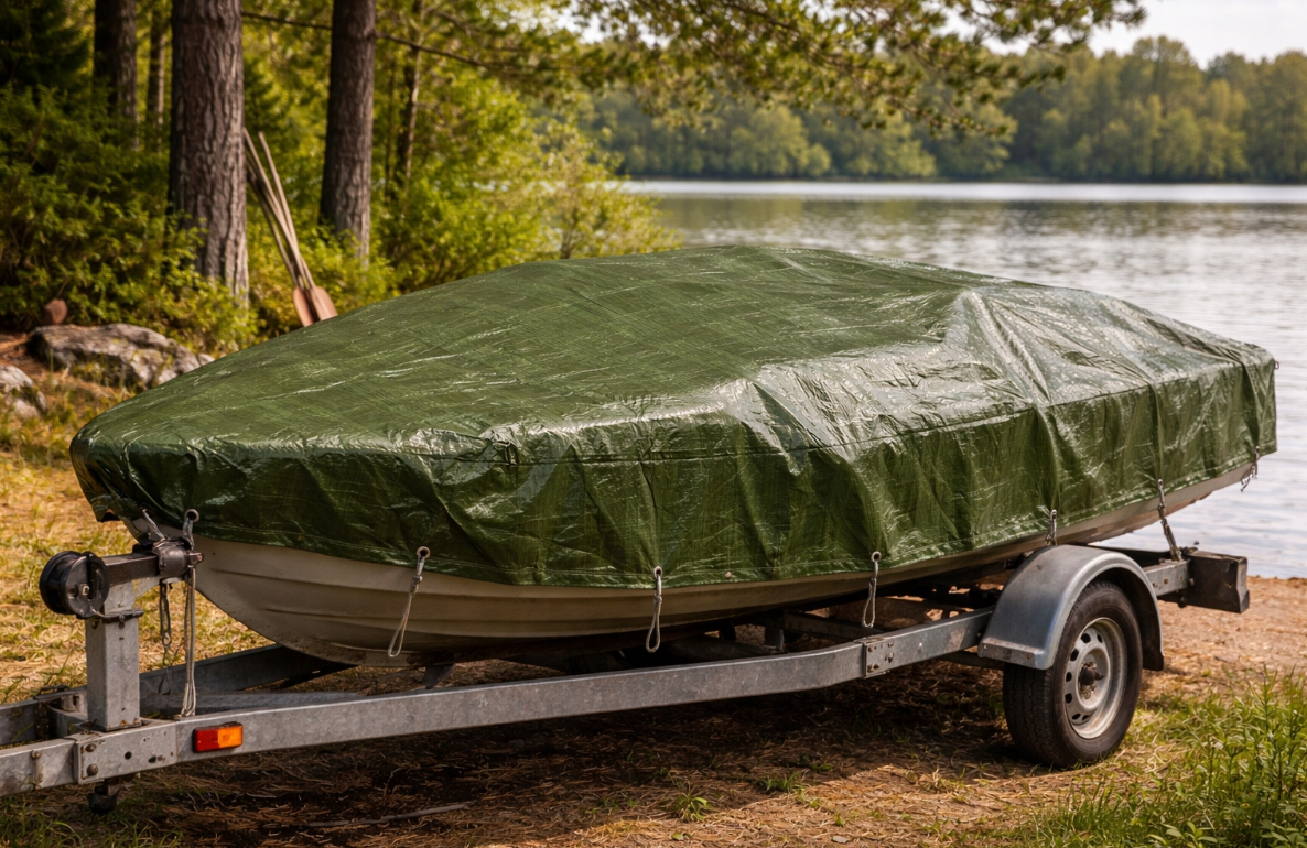 Tentas - uždangalas Žalias 2x3m. 80g/m2