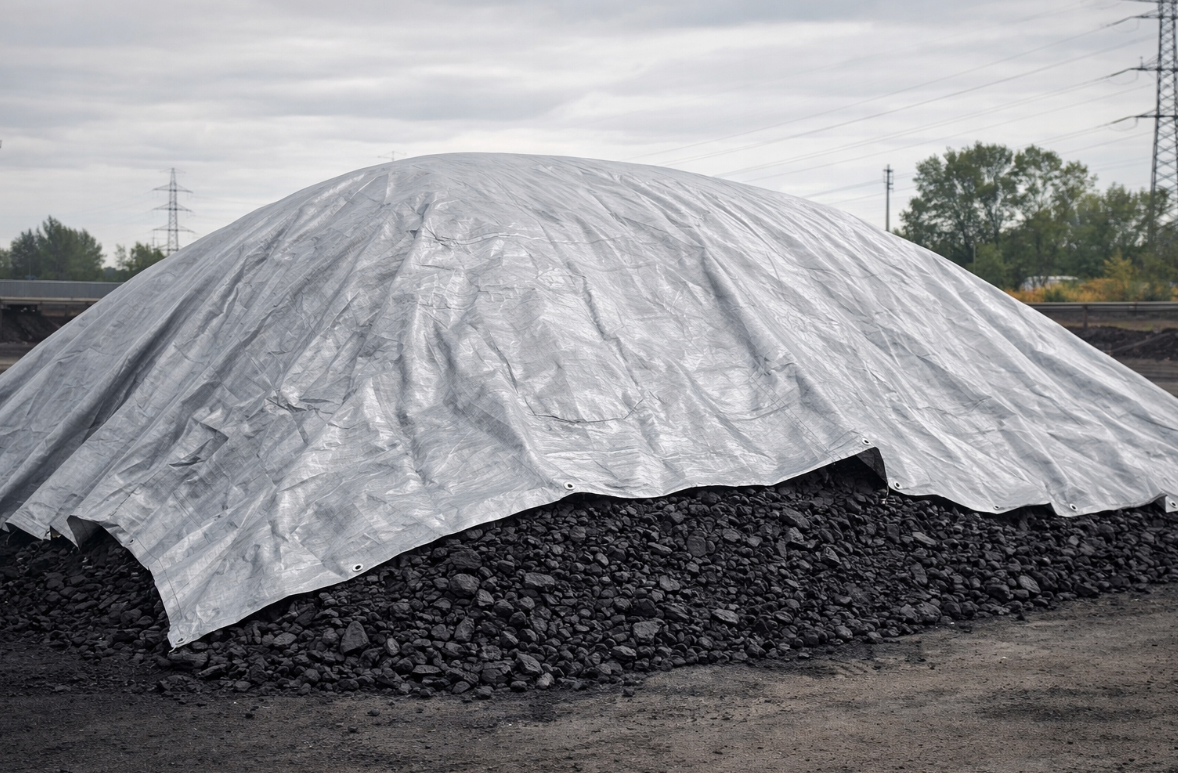 Tentas uždangalas Pilkas 5x5m. 120g/m2 
