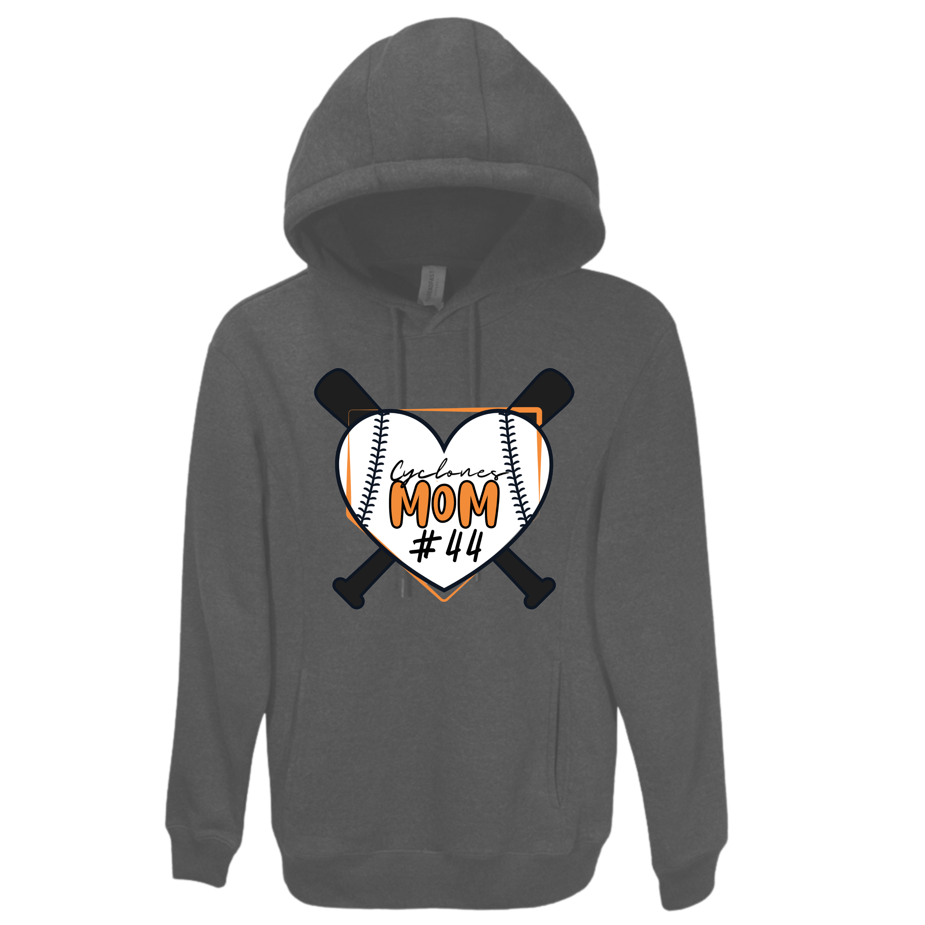 Cyclones Mom Personalized Number 2 Pocket Hoodie