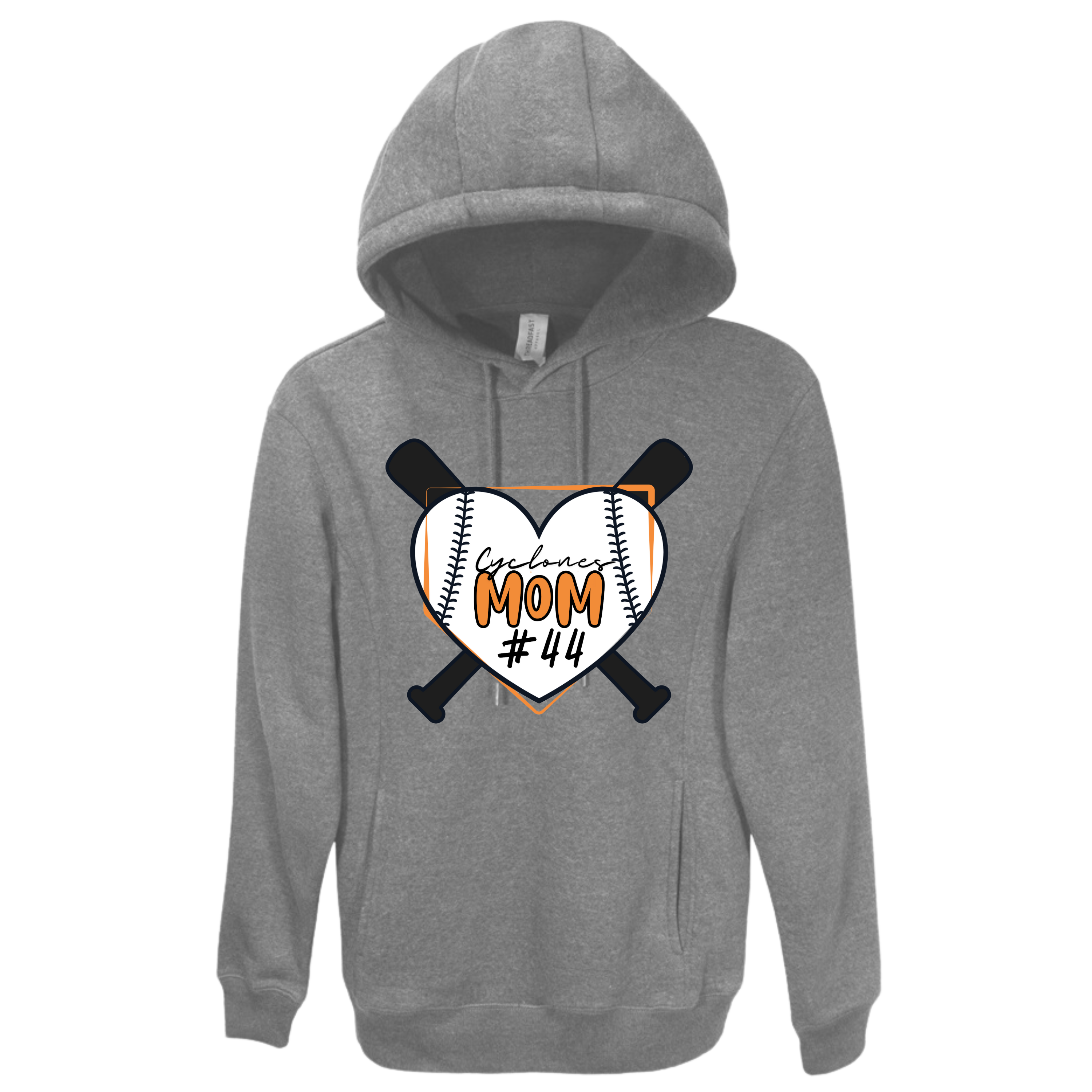 Cyclones Mom Personalized Number 2 Pocket Hoodie