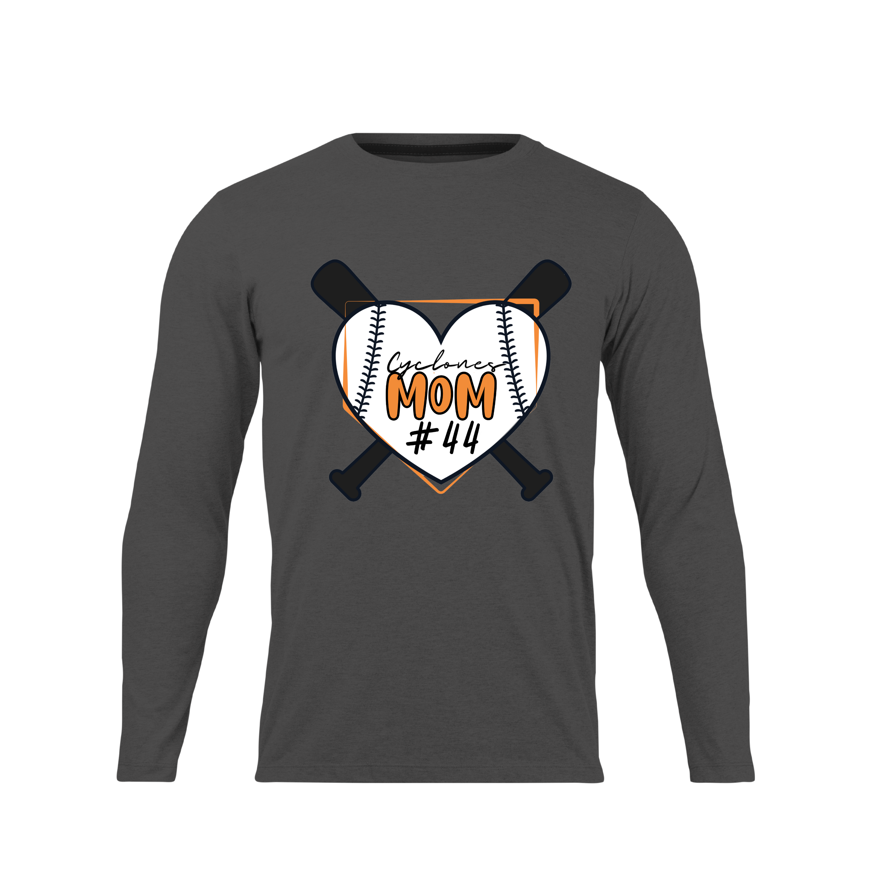 Cyclones Mom Personalized Number Long Sleeve