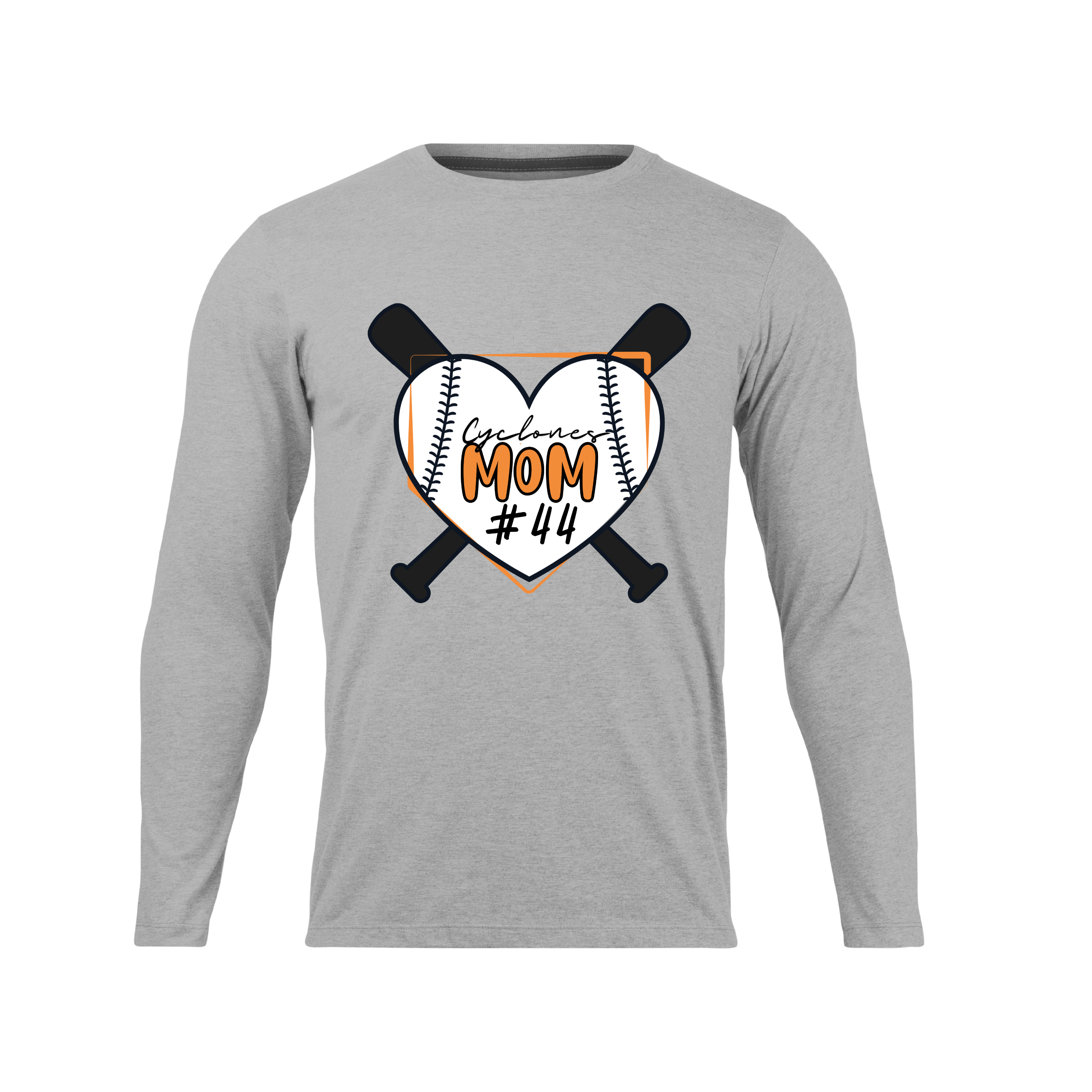Cyclones Mom Personalized Number Long Sleeve