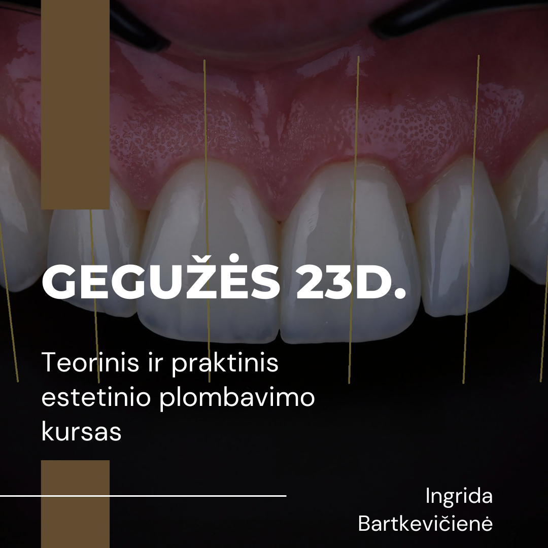 Gegužės 23d. estetinio plombavimo kursas