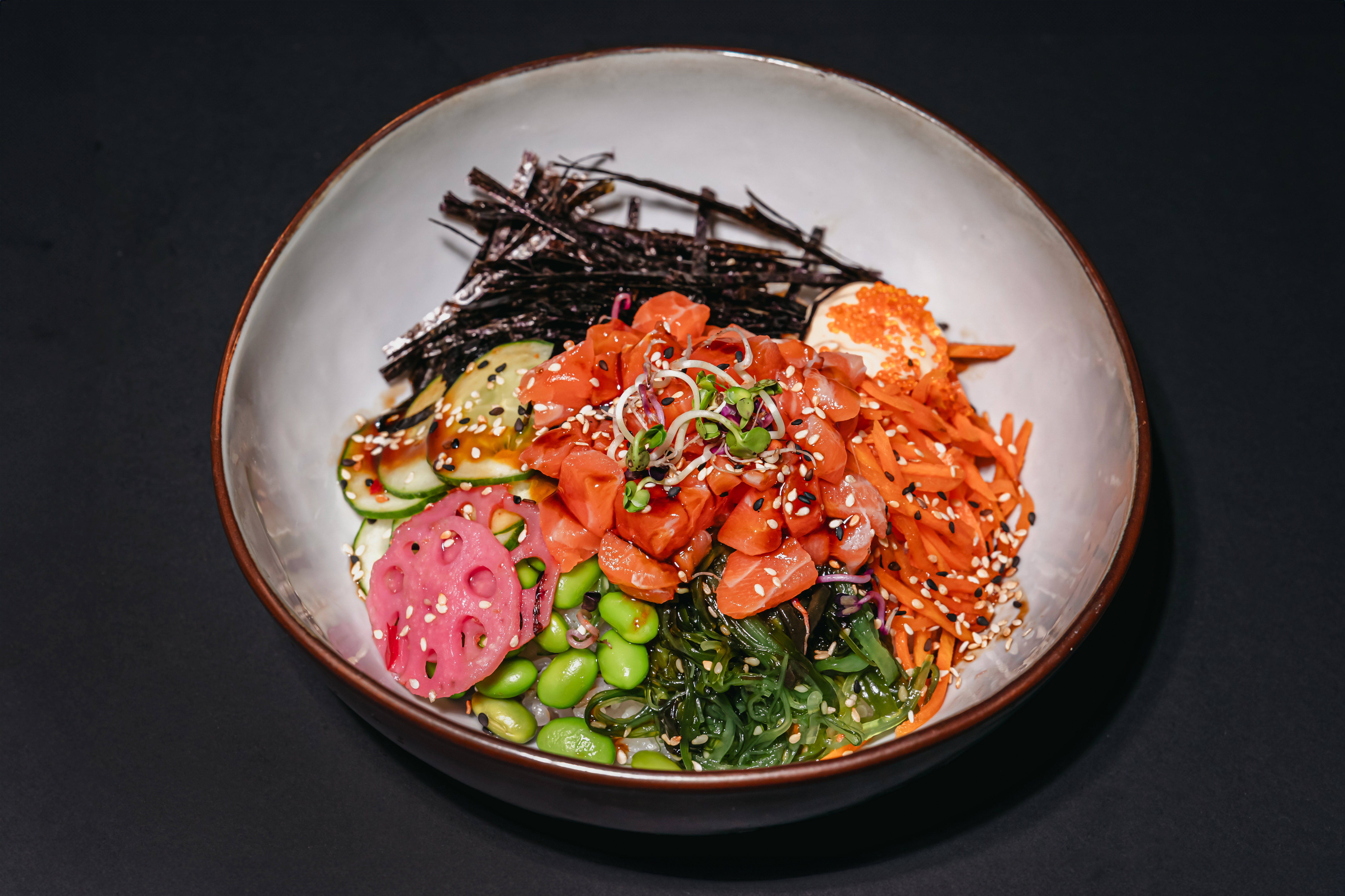 Salmon donburi