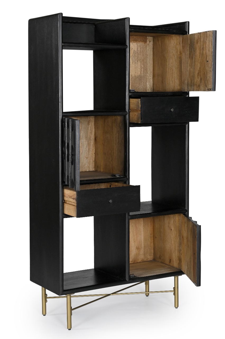 Wooden Art Deco Inspired Etagere 