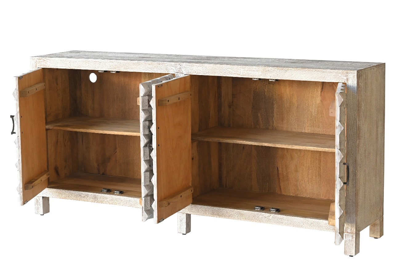 Four Door Wooden Sideboard
