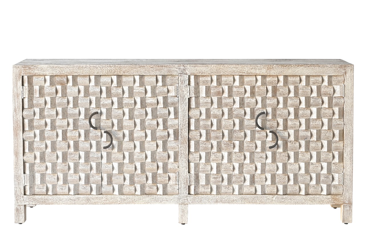 Four Door Wooden Sideboard