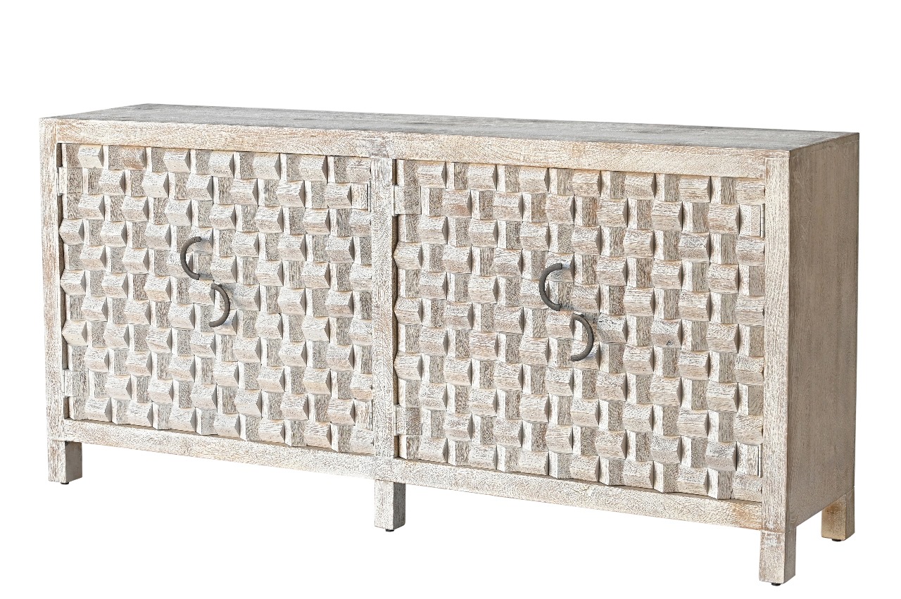 Four Door Wooden Sideboard