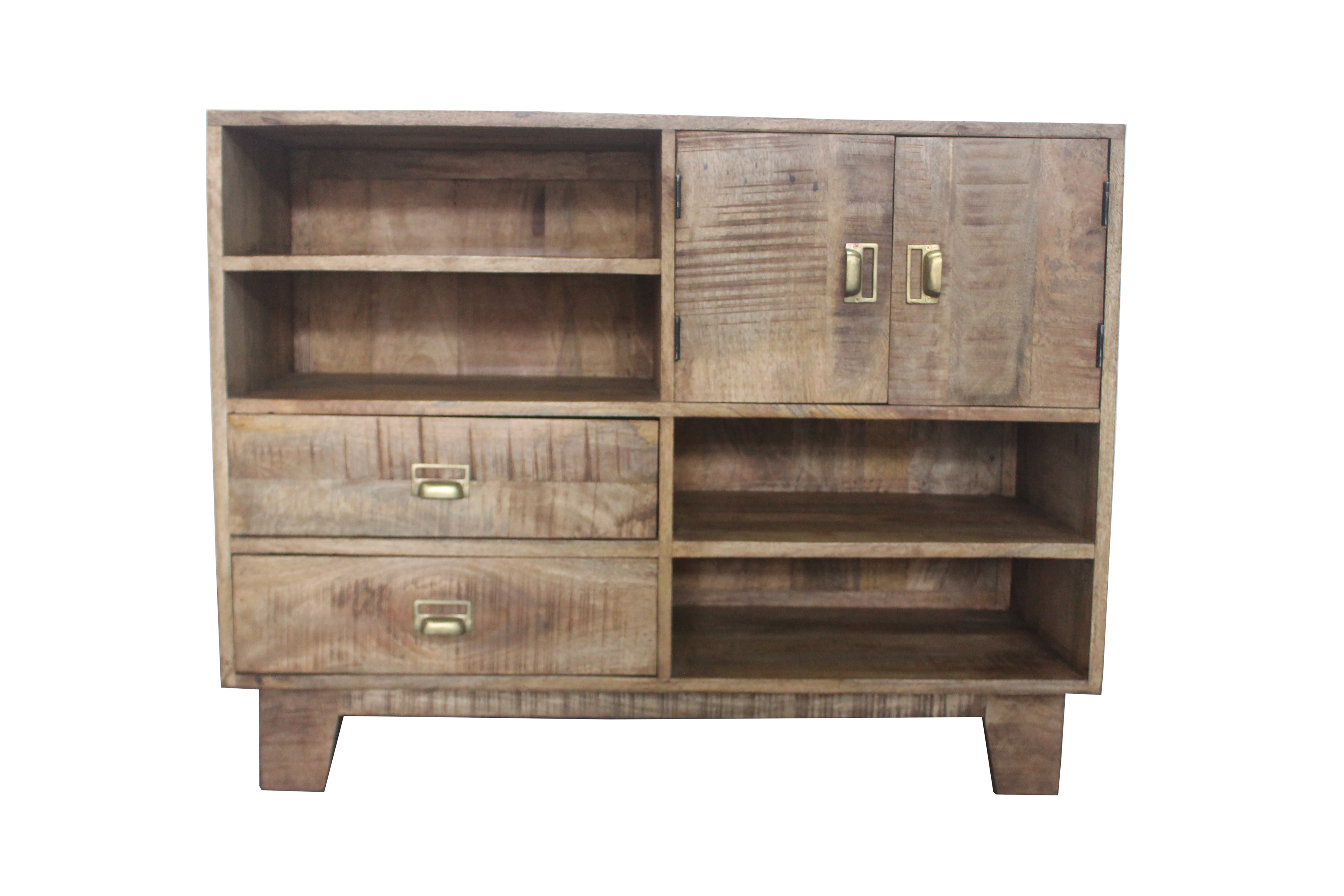 Wood Sideboard With 2 Doors and 2 Drawers